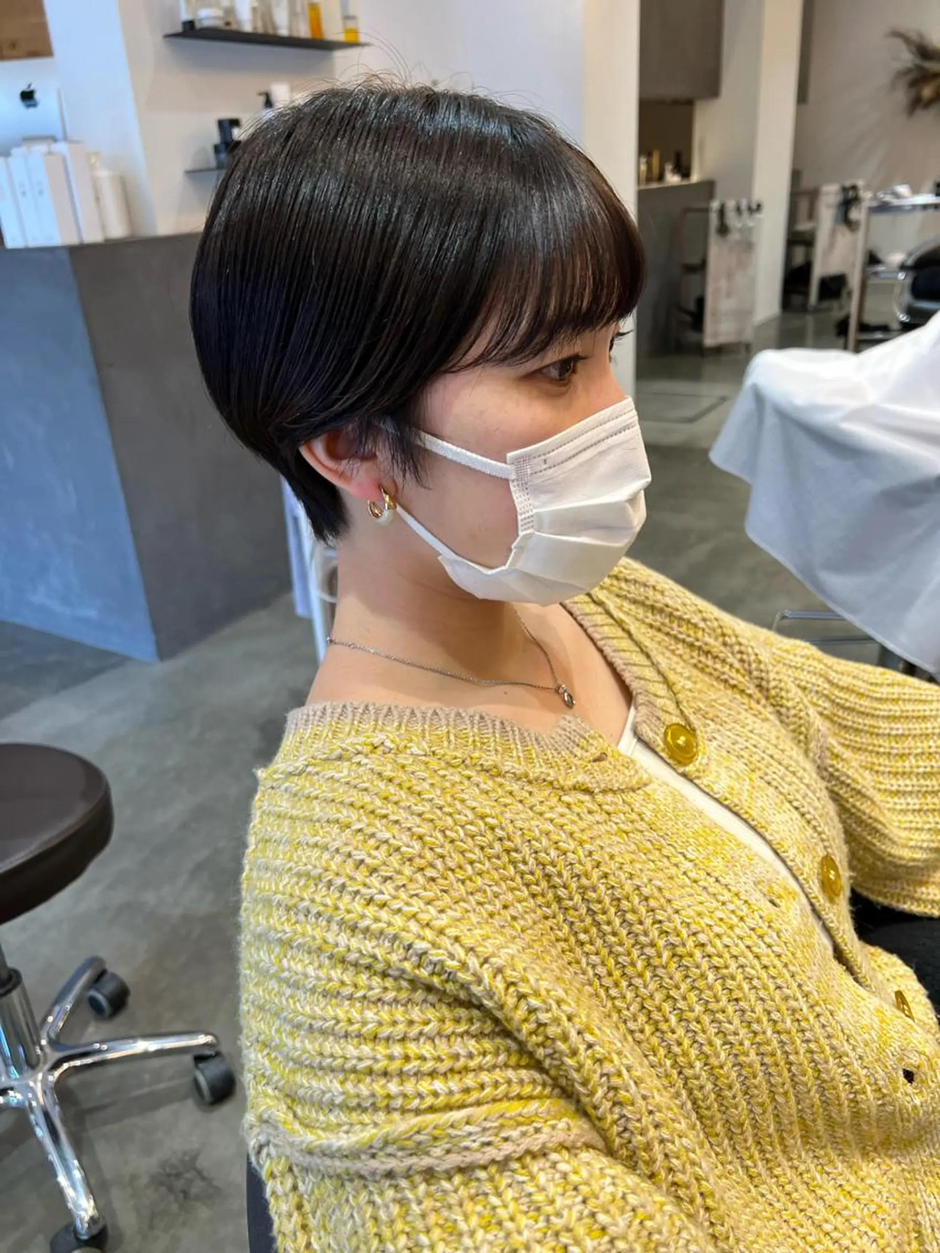 ショート 丸みショート ショートヘア kaN./ボブ /髪質改善ストレートのヘアスタイル