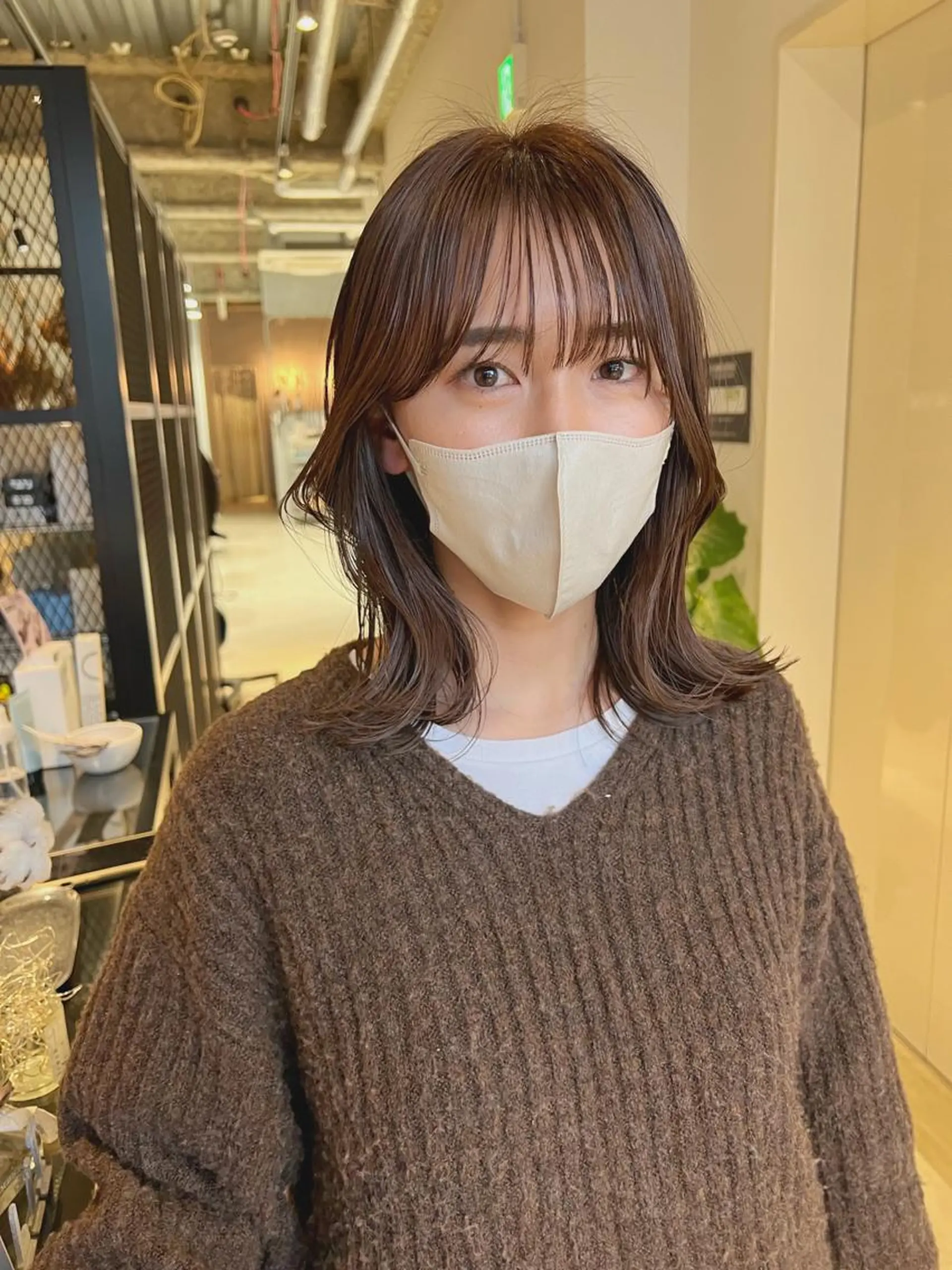 ミディアム カット 大澤 叶方のヘアスタイル