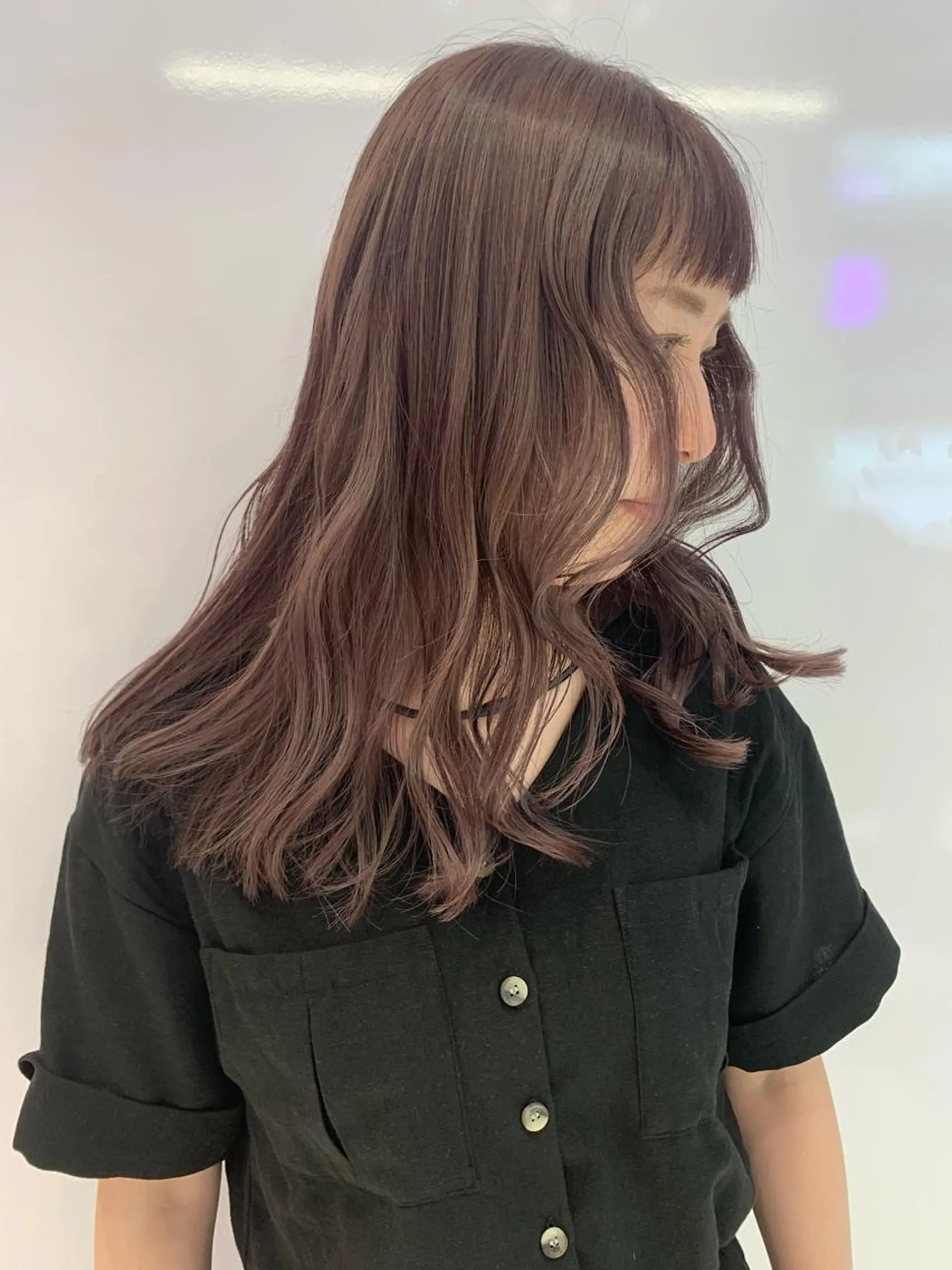 セミロング カラー ヘアカラー トリートメント レイヤー/ブリーチ HIKARU ♡のヘアスタイル