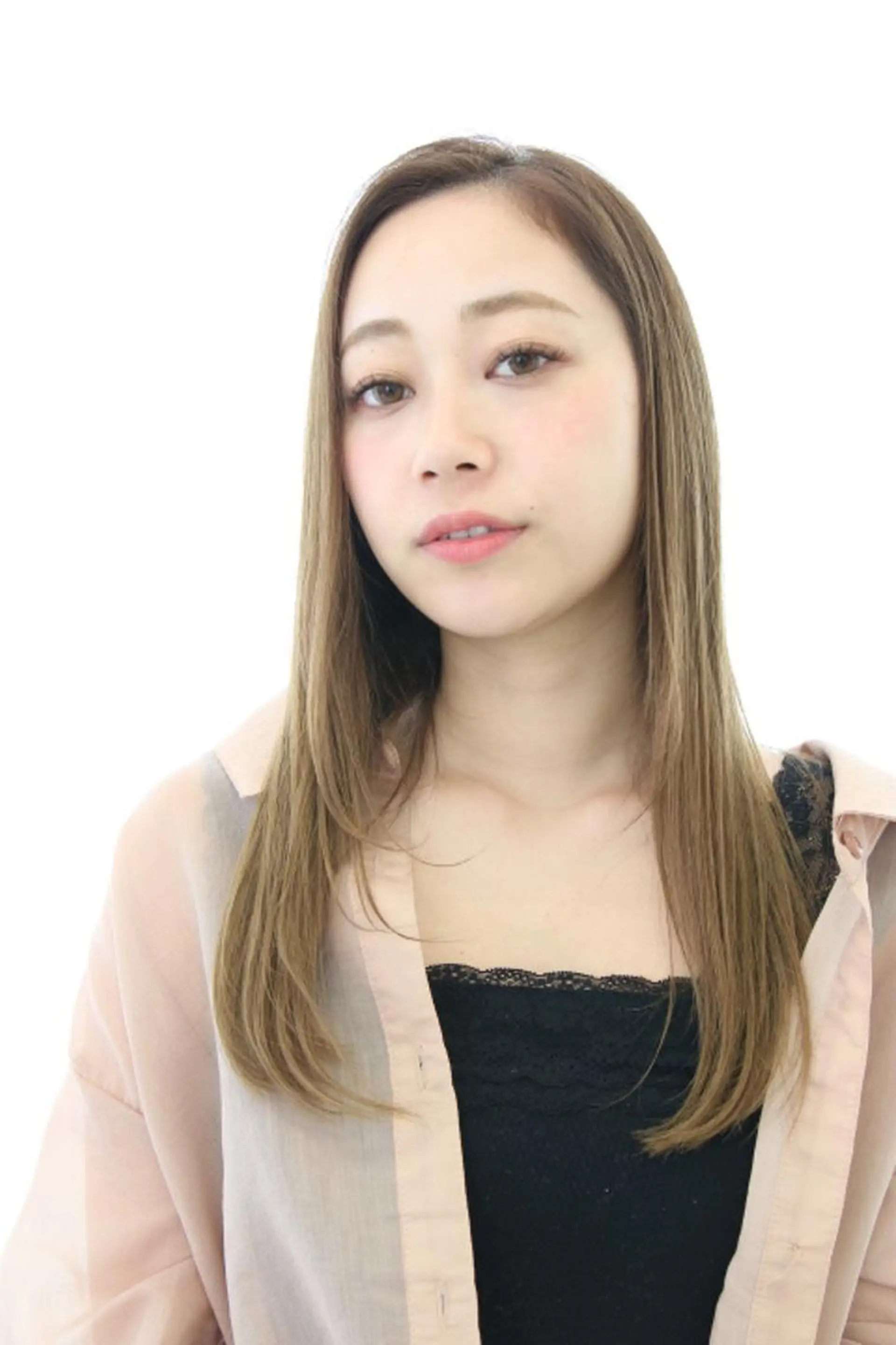 ロング カラー ベージュカラー ミルクティーベージュ un 溝の口 伊豆本のマツエク・マツパデザイン