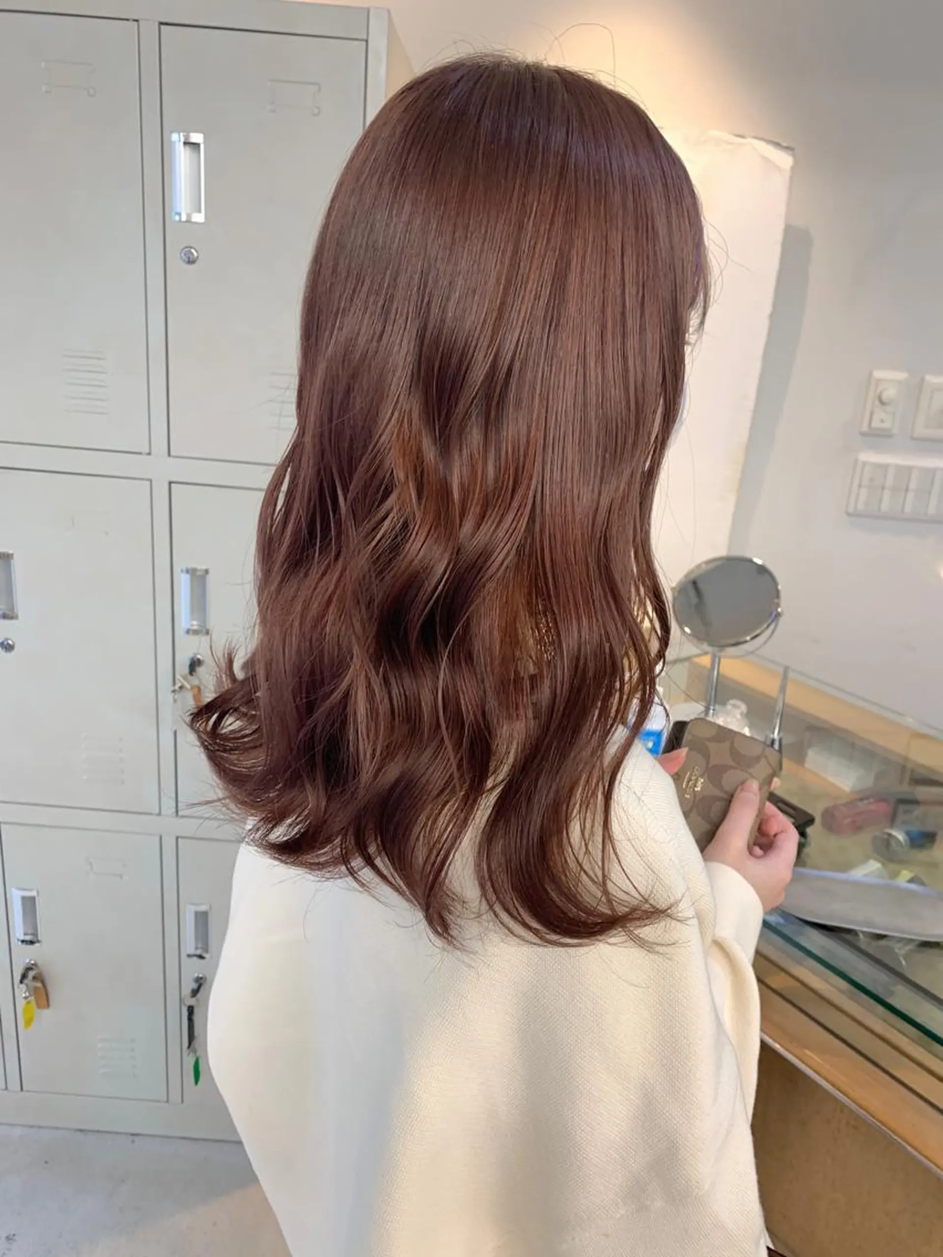 ロング パーマ カット 縮毛矯正 トリートメント leben serikaのヘアスタイル