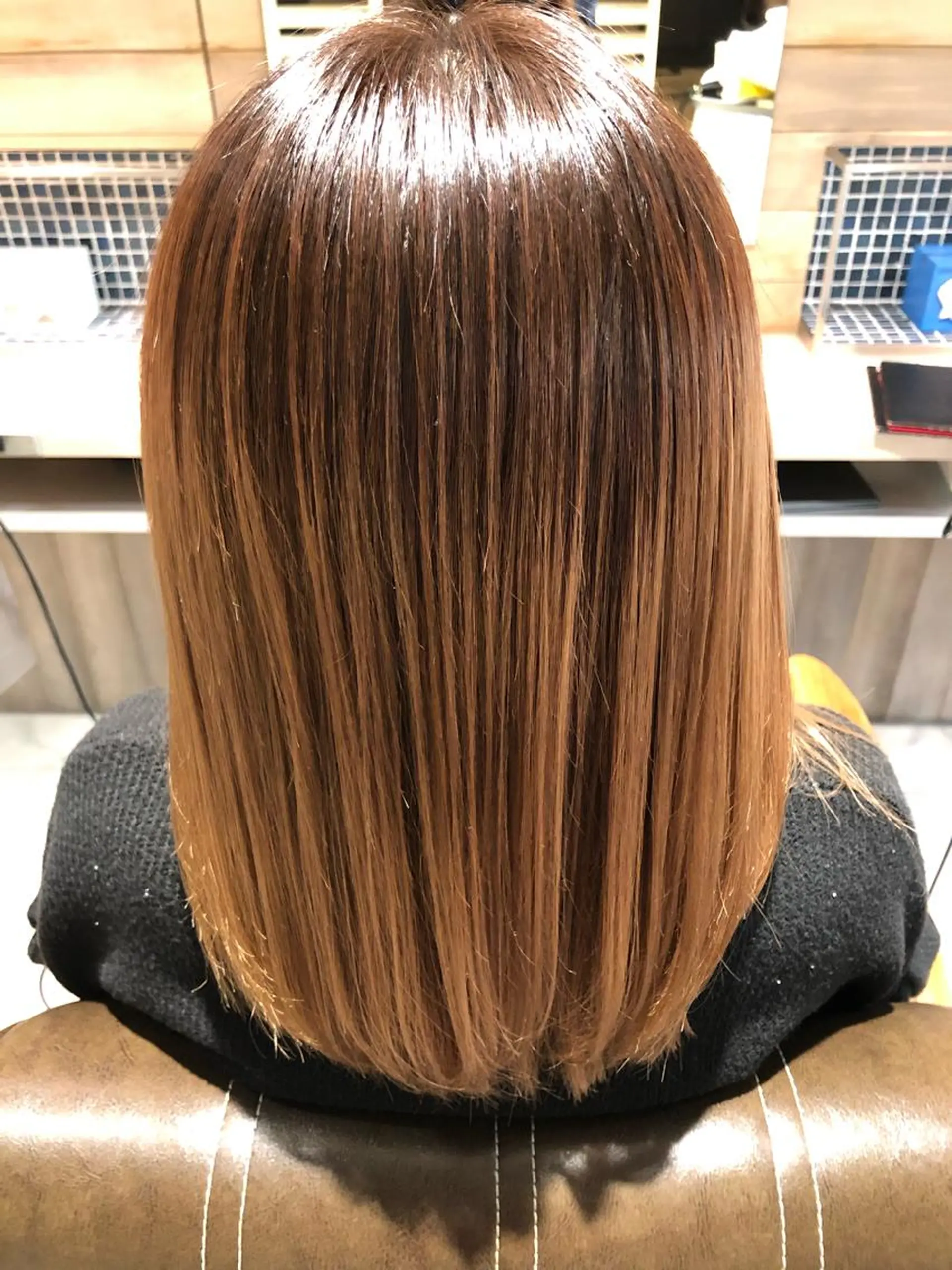 ミディアム 髪質改善 川口髪質改善ウルトワ 🌈毛島健樹🌈のヘアスタイル