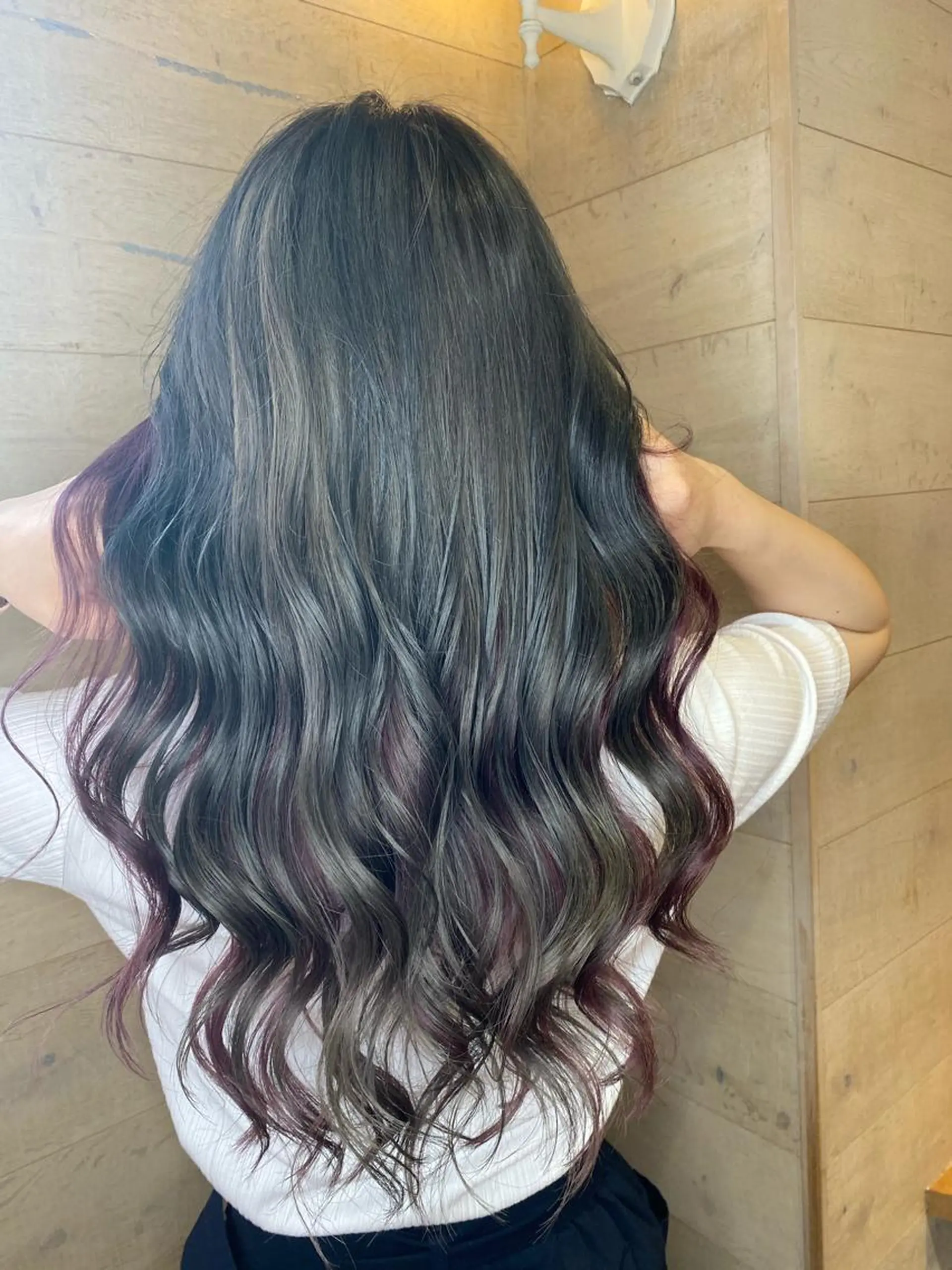 ロング カラー 髪質改善×矯正🫧 韓国ヘアasamiのヘアスタイル