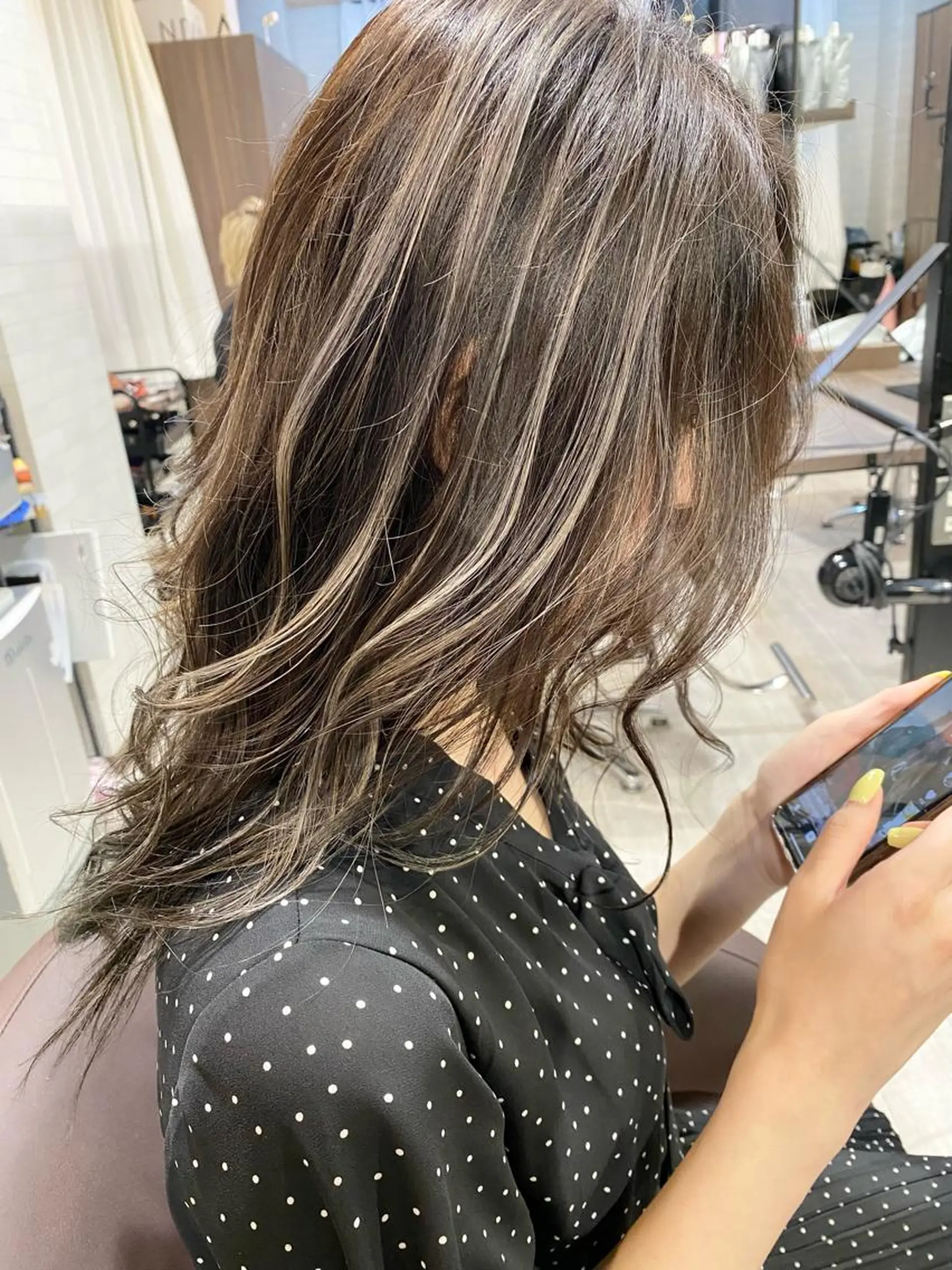 ミディアム 3Dハイライト ハイライト ALPHA  HAIR所属・西院/ TAKAのヘアスタイル