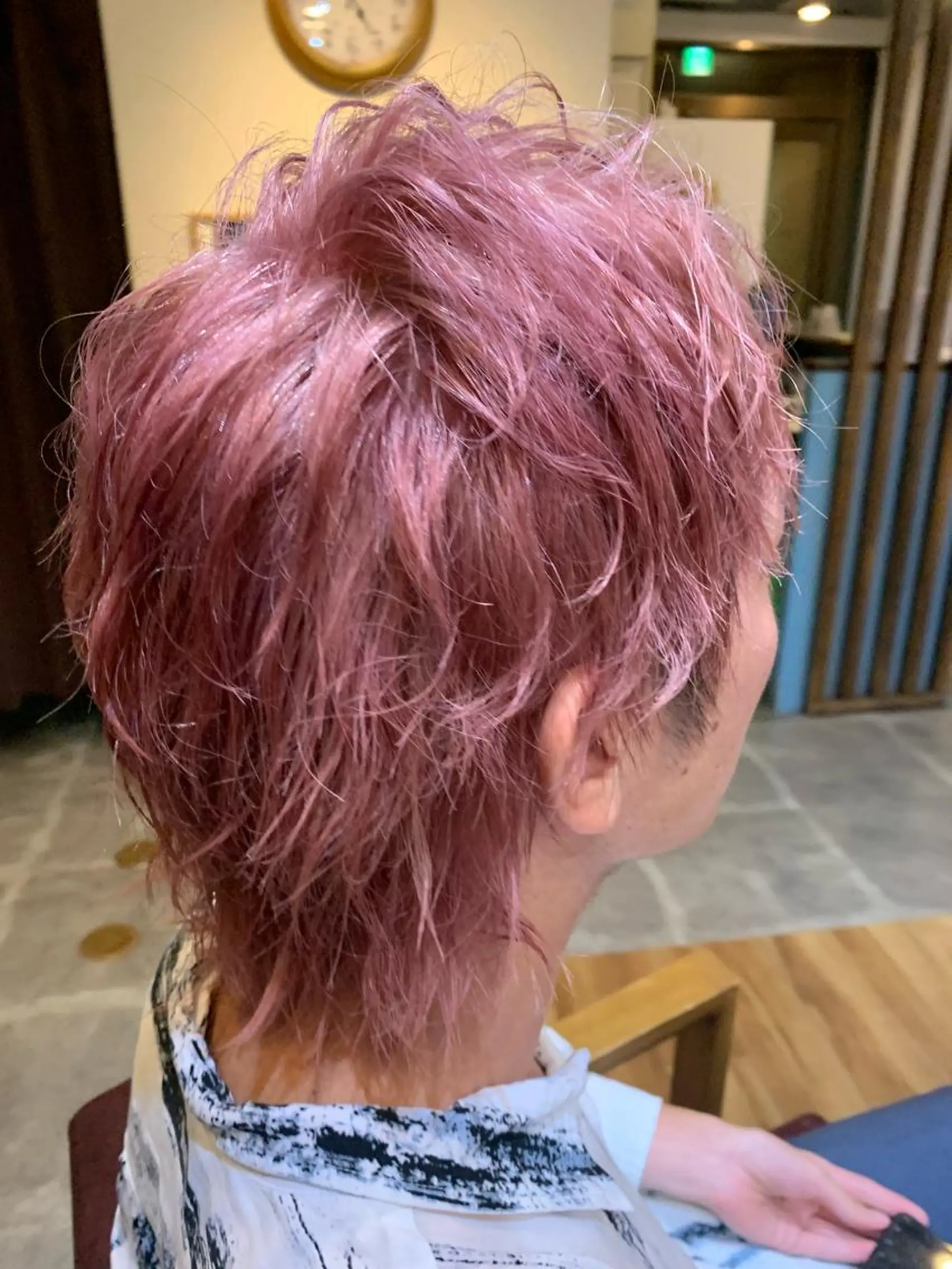 ショート ヘアカラー メンズパーマ 艶髪☆店長☆有馬のヘアスタイル