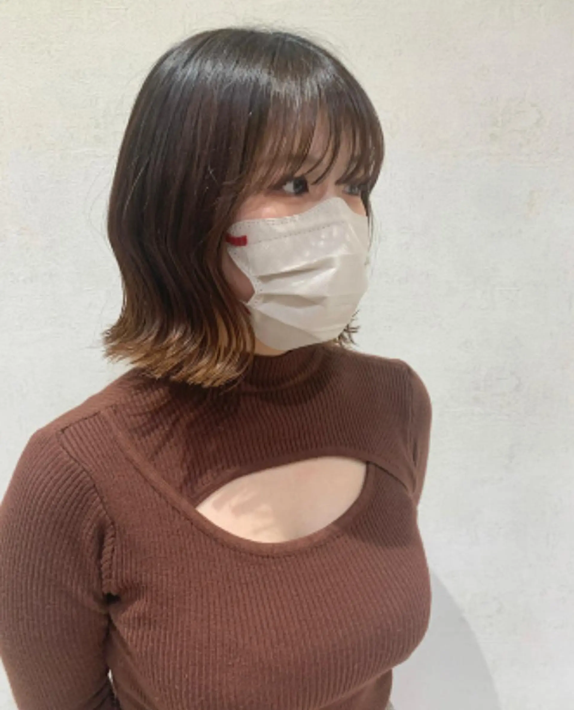 ショート 切りっぱなしボブ ボブ フェザー/ニュアンス パーマ/ryutoのヘアスタイル