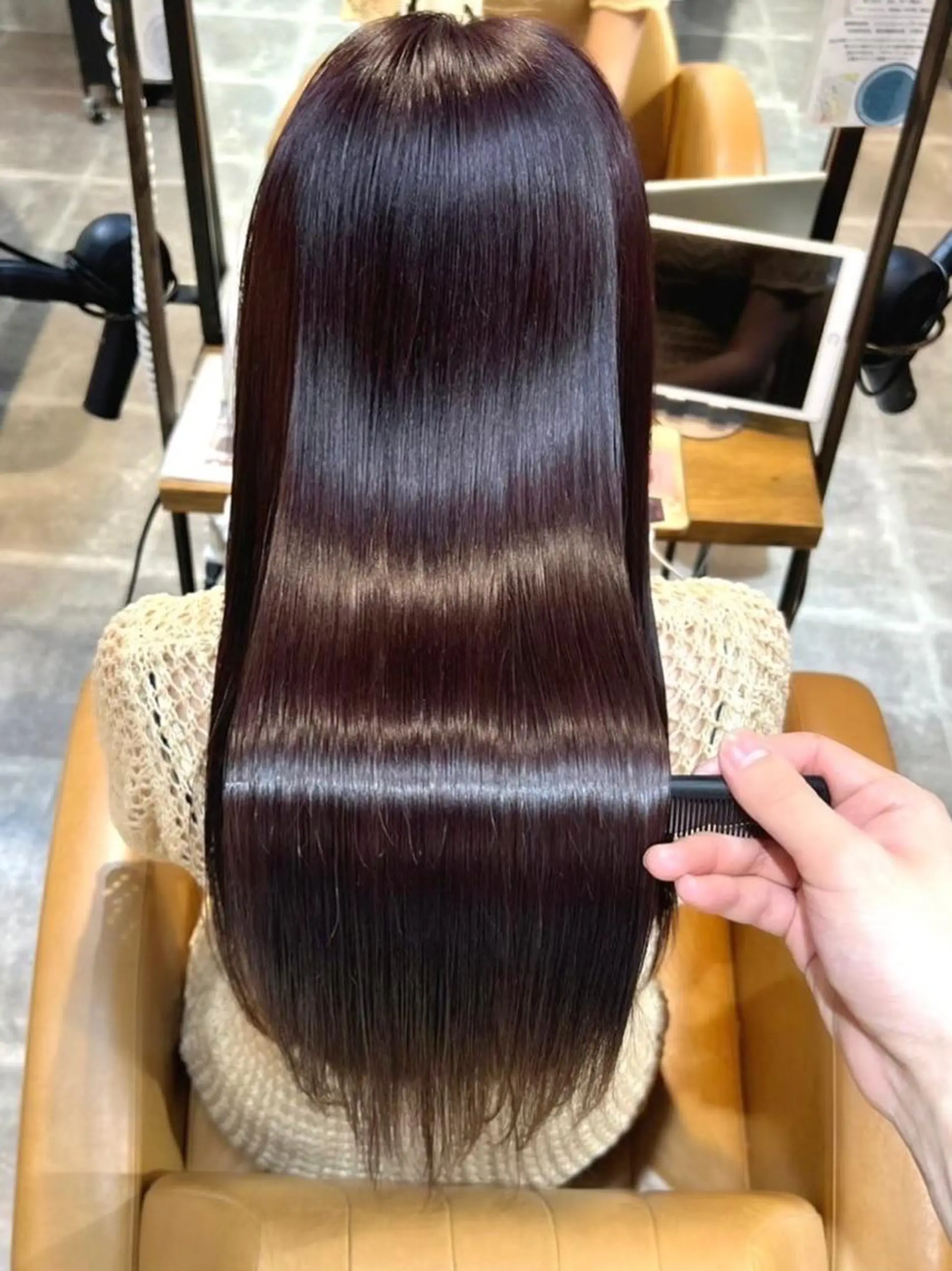 ロング 縮毛矯正 トリートメント ボブ/レイヤー/髪質 改善/縮毛矯正/銀座のヘアスタイル