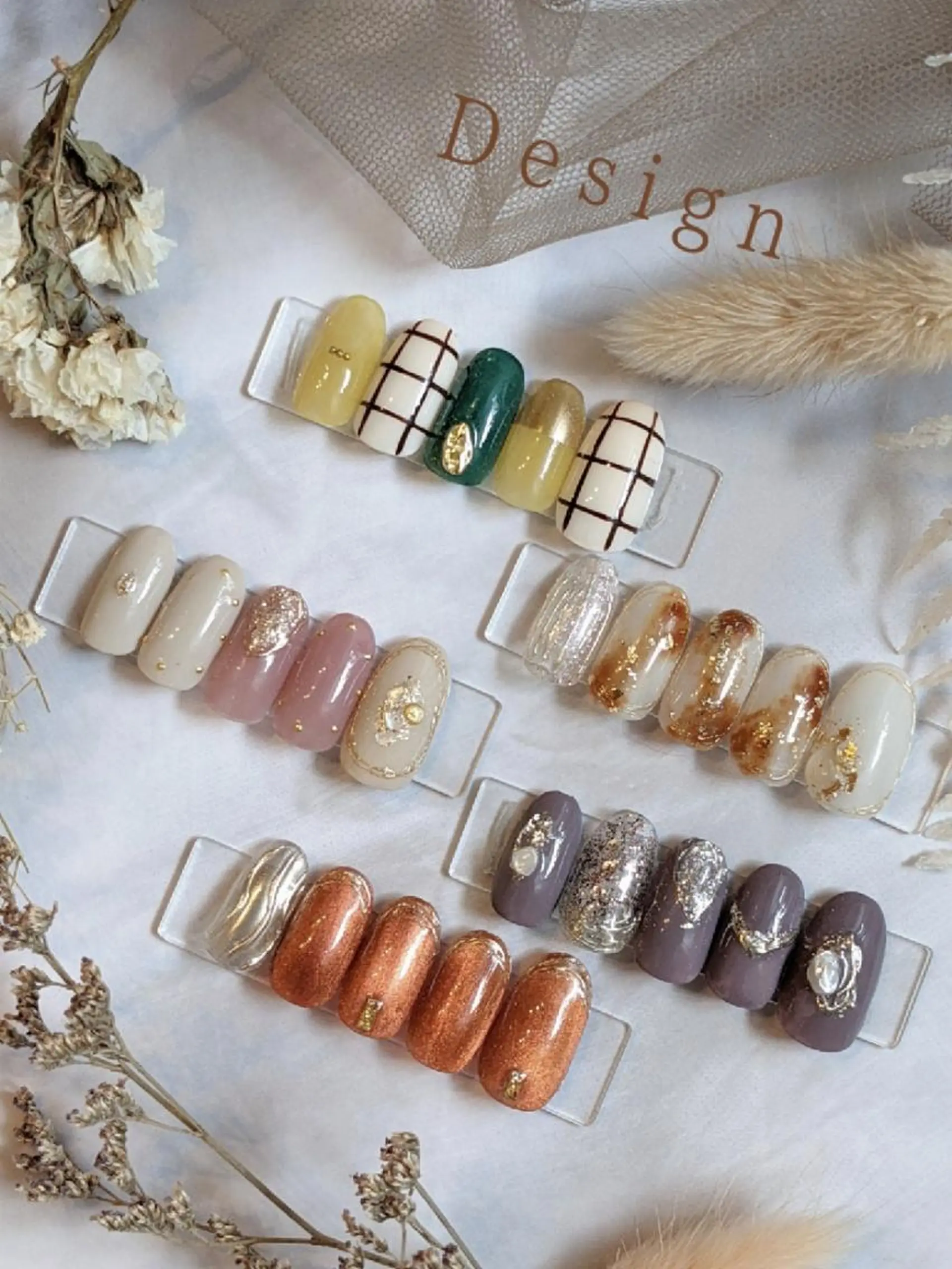 ネイル マグネットネイル ハンドネイル Nailsalon Arumのネイルデザイン