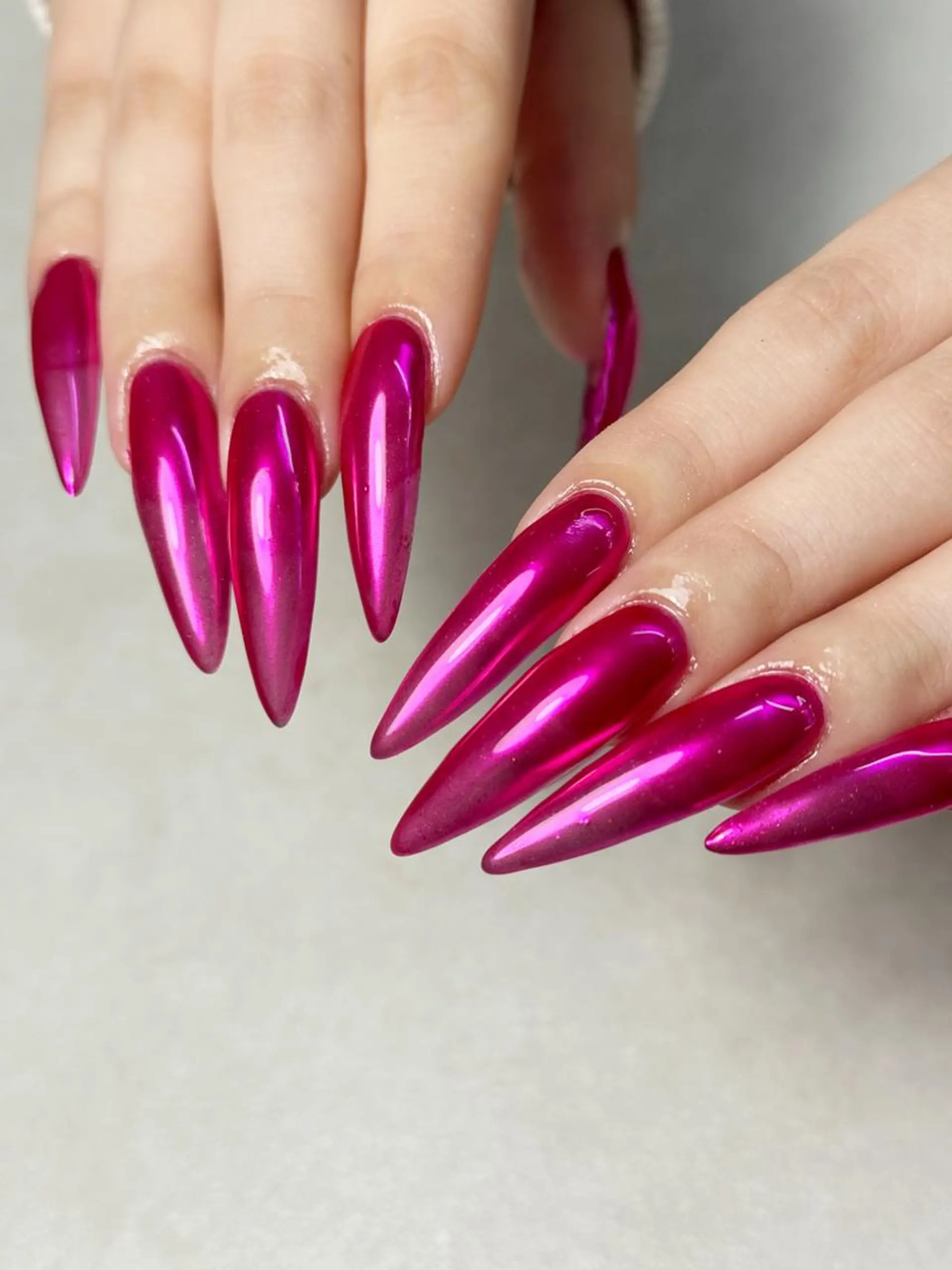 ネイル ジェルネイル ミラーネイル ワンカラーネイル パラジェル ハンドネイル 🐈‍⬛ Minamiのネイルデザイン