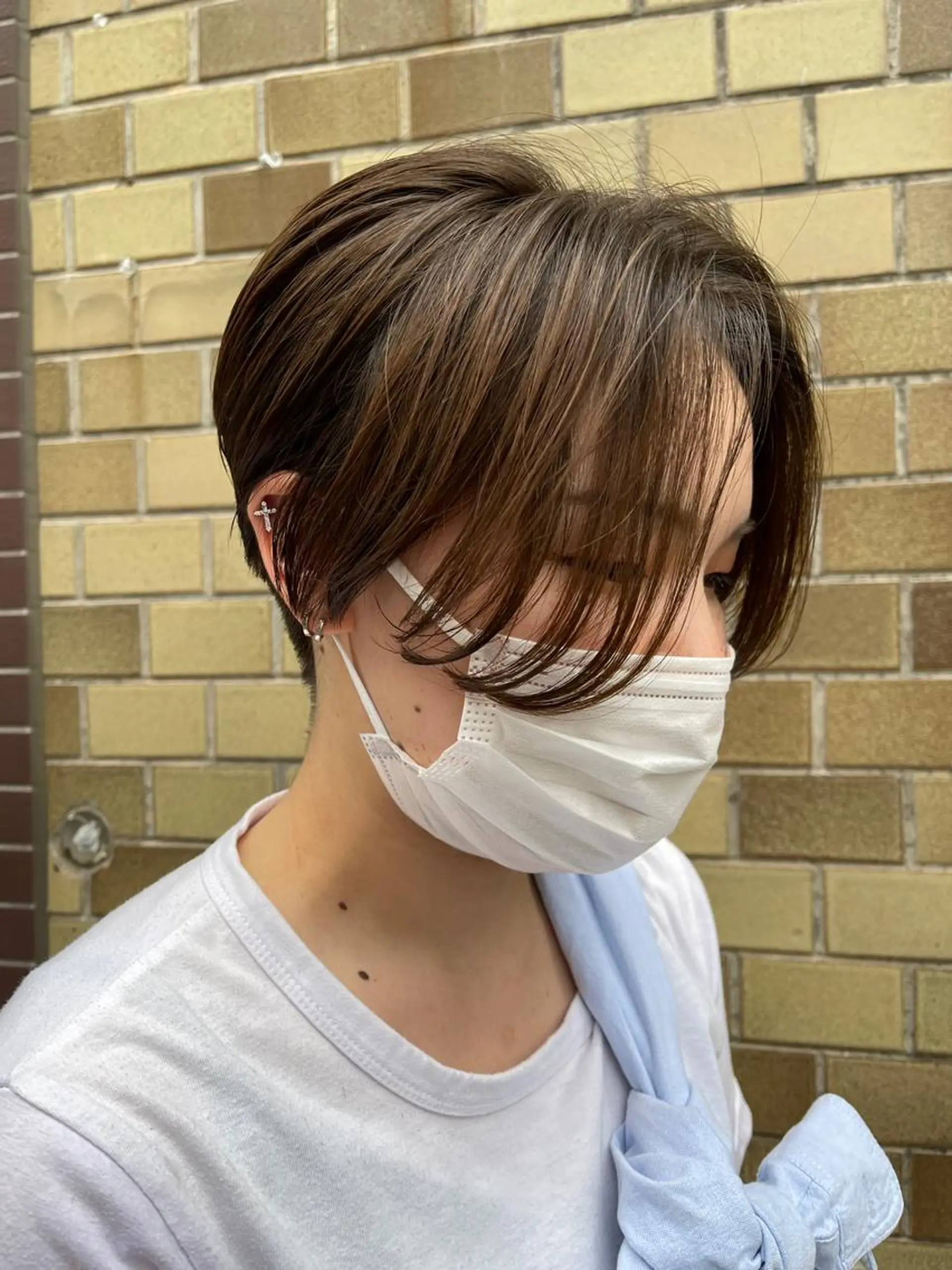 ショート カラー ハンサムショート ショートヘア カット ヘアカラー トリートメント 【AMANEQ】 yuka🦋のヘアスタイル