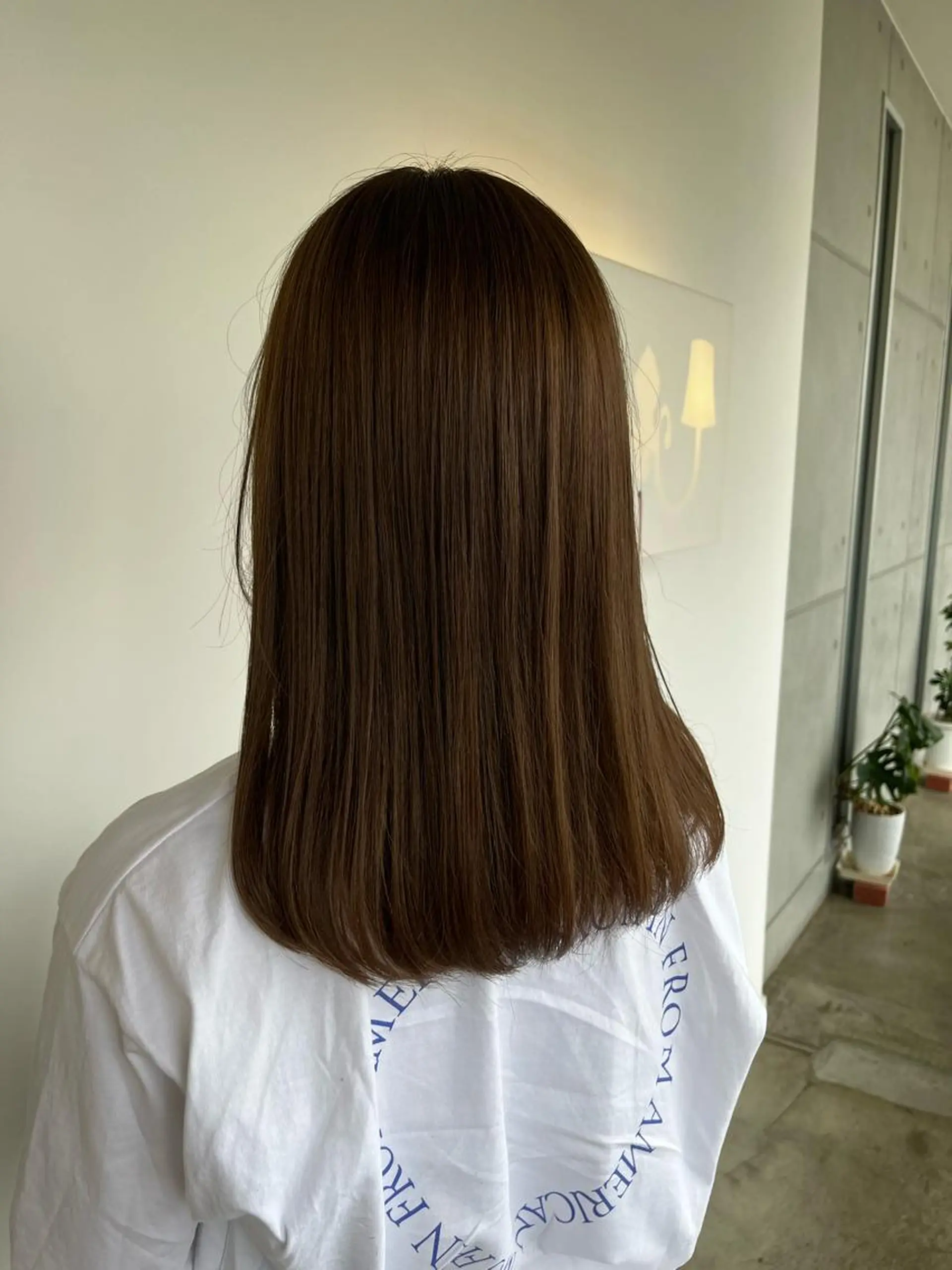 ミディアム おせ ちさとのヘアスタイル