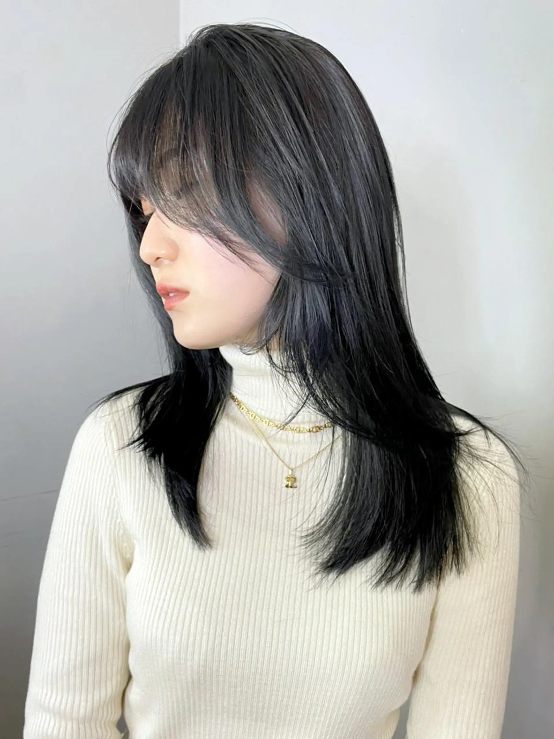 ミディアム カラー パーマ ヘアアレンジ レイヤーカット ストレートパーマ ITbyALBUM 浦和店のヘアスタイル