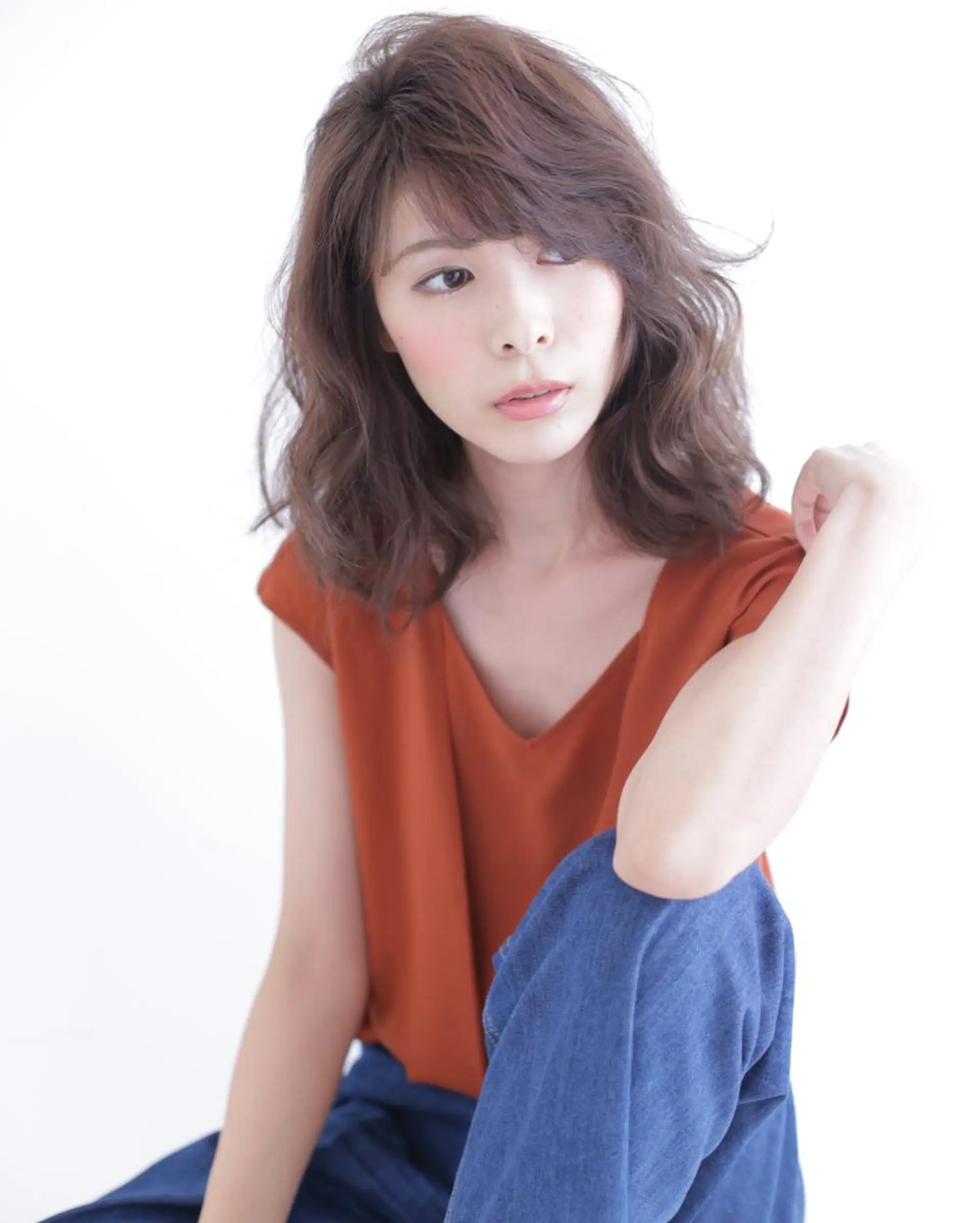 ミディアム カラー SHO担当髪質改善 東加古川アーティブのヘアスタイル