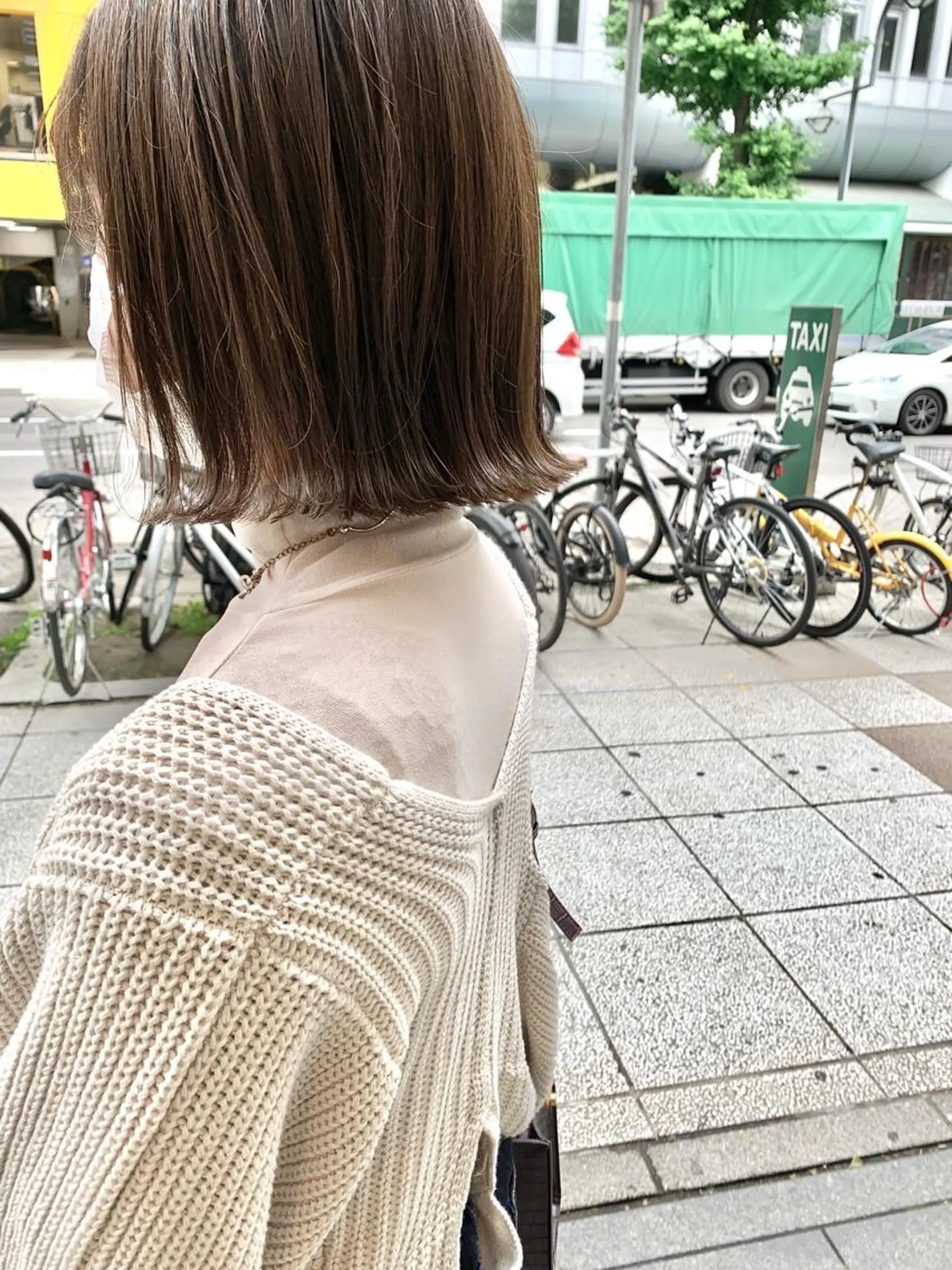 ミディアム カット ヘアカラー トリートメント ダブルカラー/透明感 💈JUNYA💈のヘアスタイル