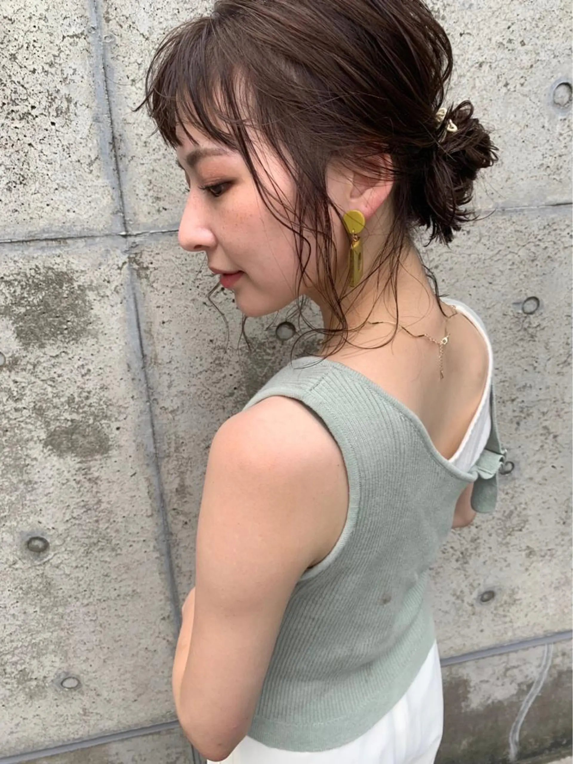 ミディアム カラー ヘアアレンジ 新宿駅近♡友達とOK 🦋W -ワット -のヘアスタイル