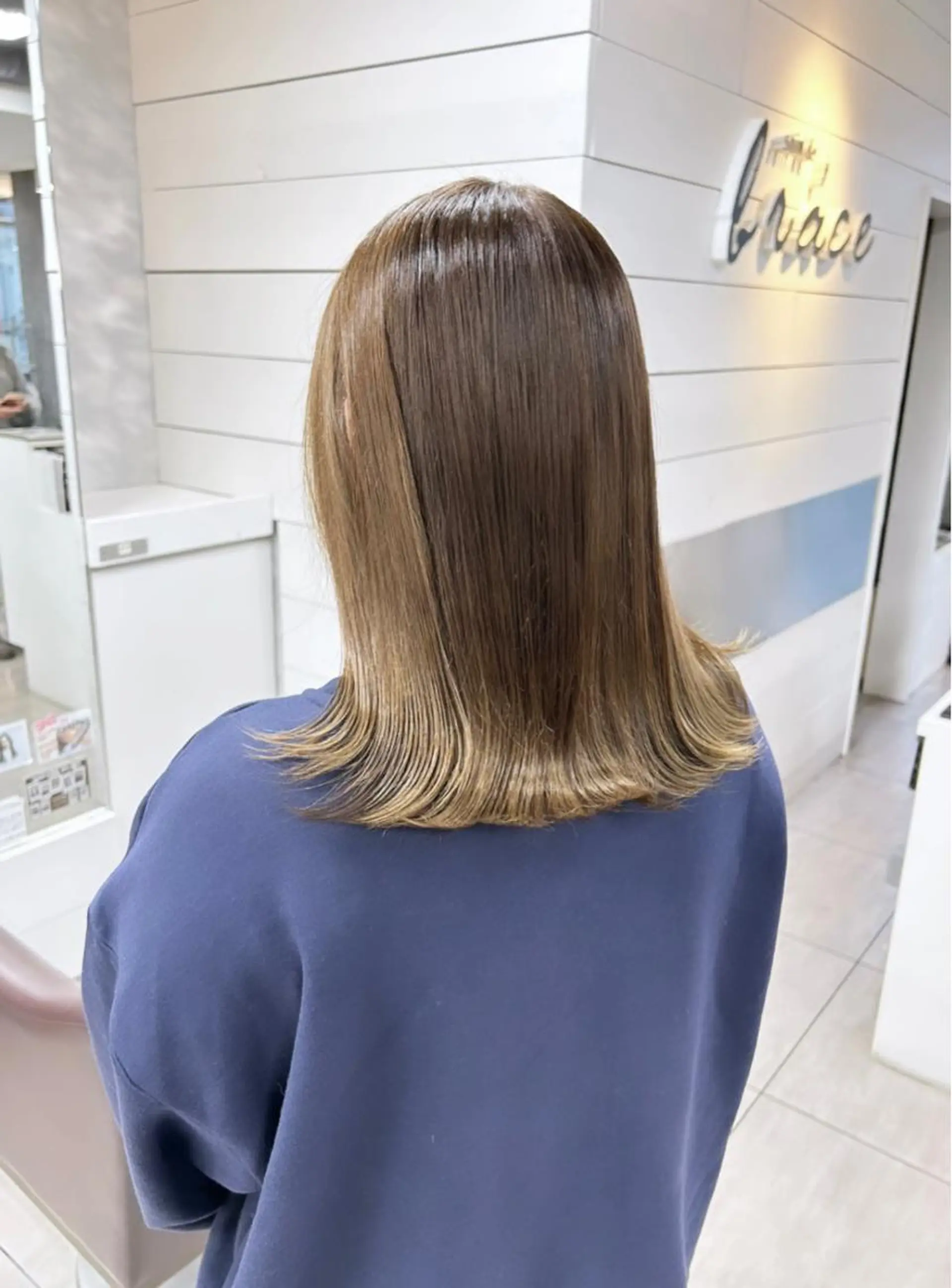 ミディアム カット ヘアカラー 🫧艶髪カラー🫧 森本くるみのヘアスタイル