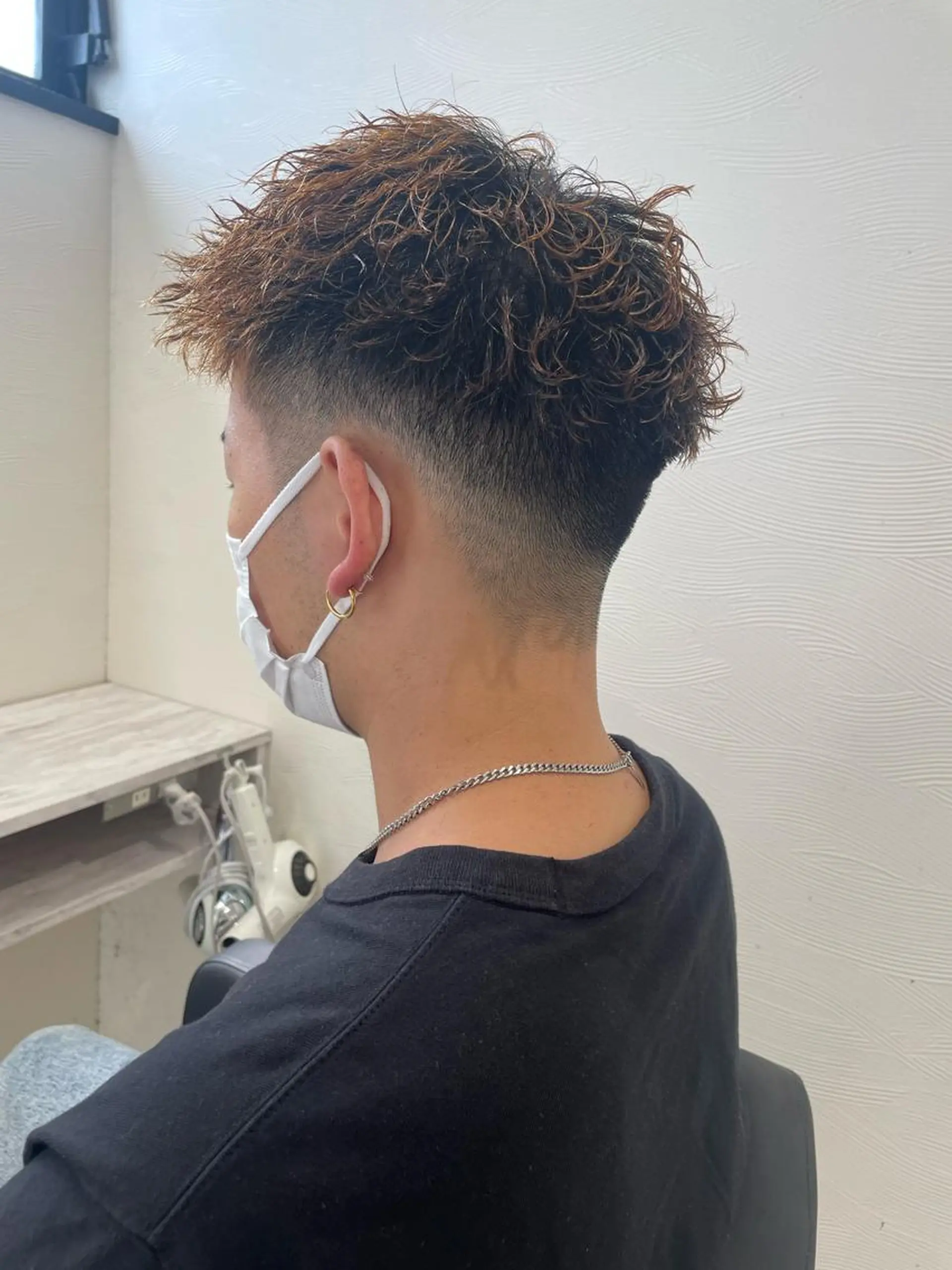 パーマ メンズ カット パーマ 大阪メンズ 美容師井上智博のヘアスタイル