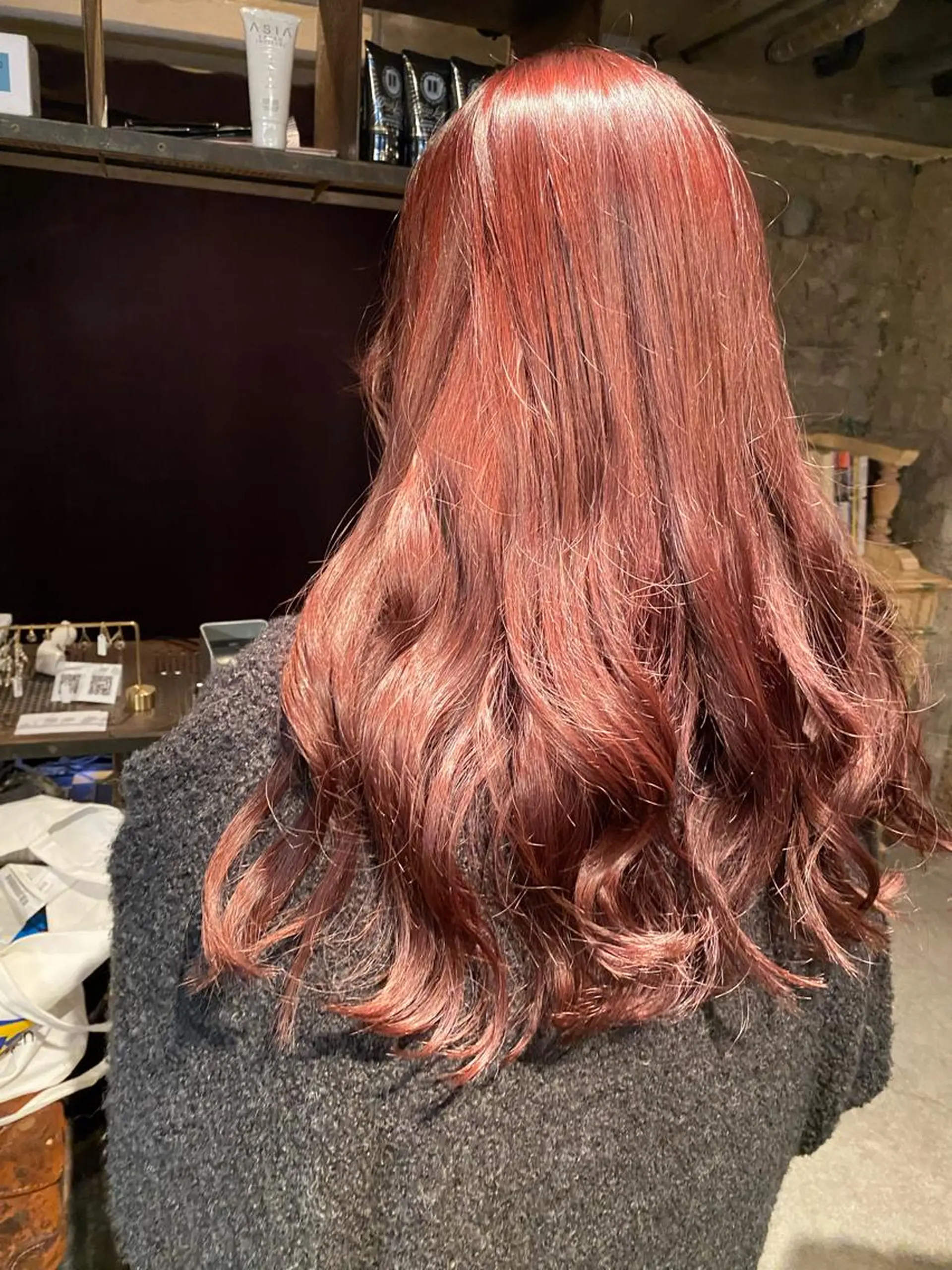 セミロング カラー お任せヘア☘️☘️ 及川渚のヘアスタイル