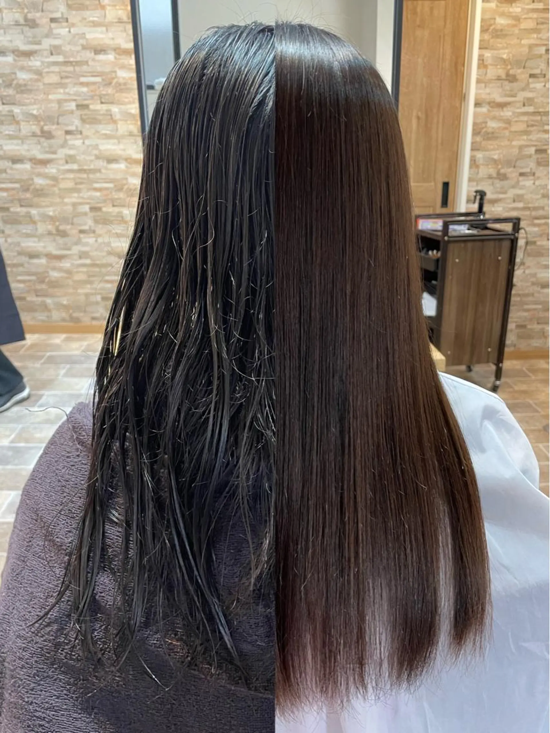 ロング パーマ 縮毛矯正 カット 縮毛矯正 トリートメント YUI/ ブリーチカラー🌷のヘアスタイル