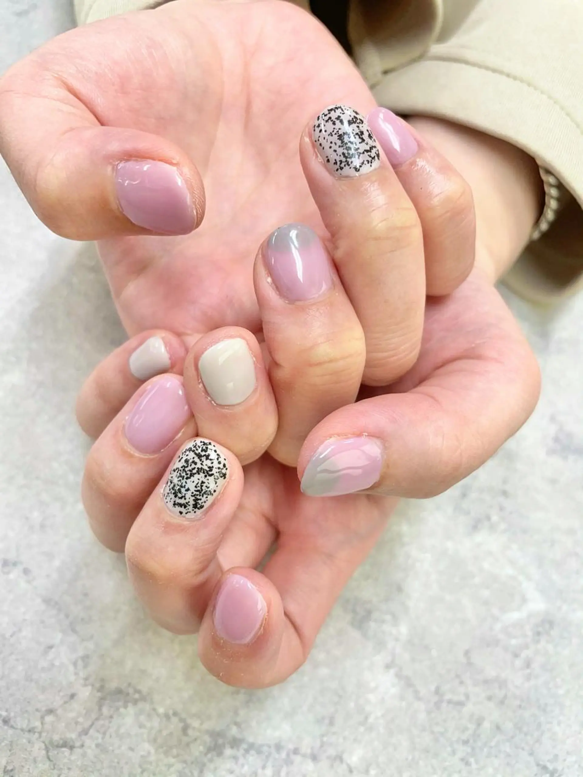 ネイル ホログラムネイル ワンカラーネイル FASTNAIL PLUS 新宿店のネイルデザイン