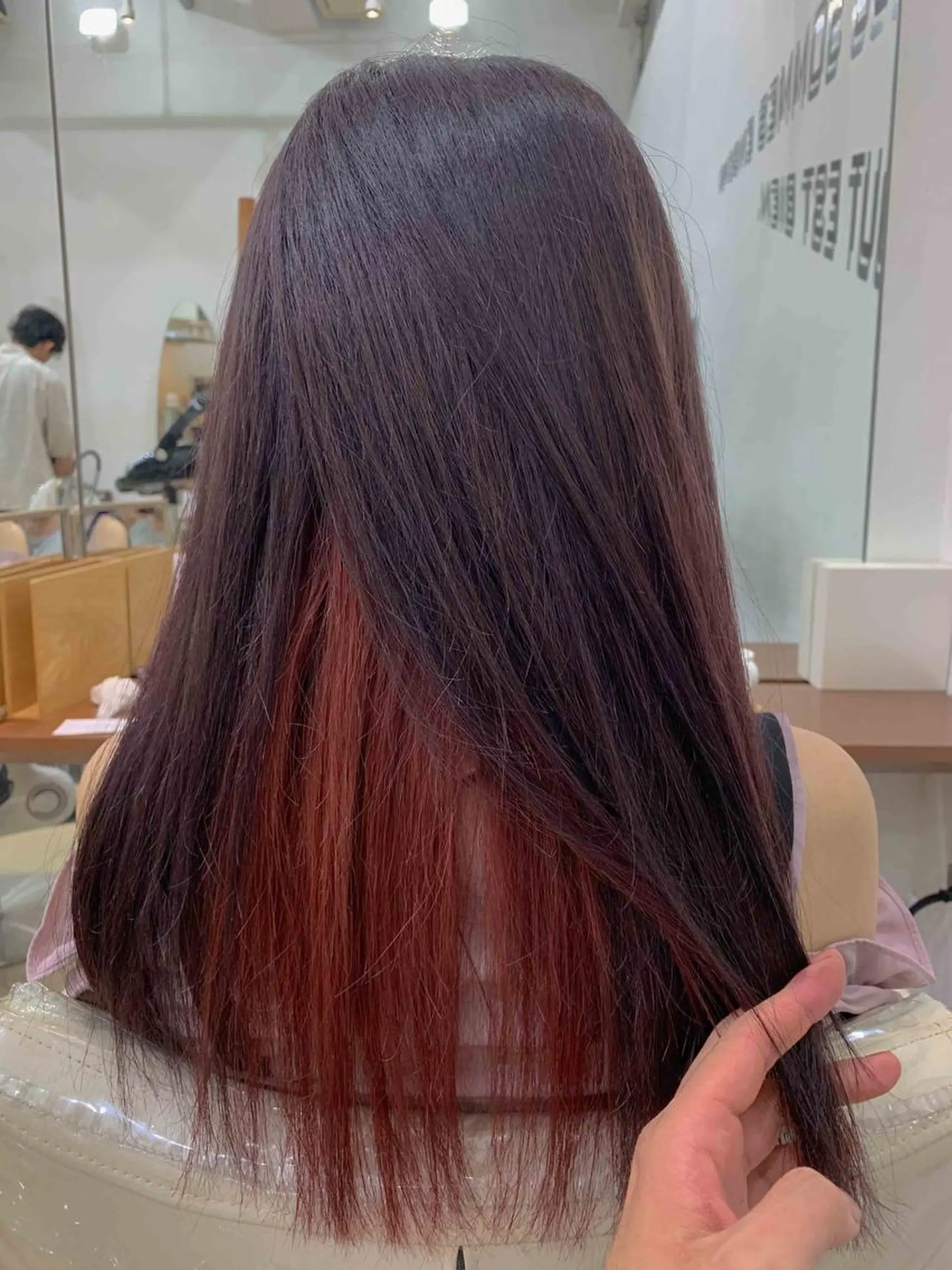 ロング カラー 縮毛矯正/髪質改善 /韓国風　山川春輝のヘアスタイル