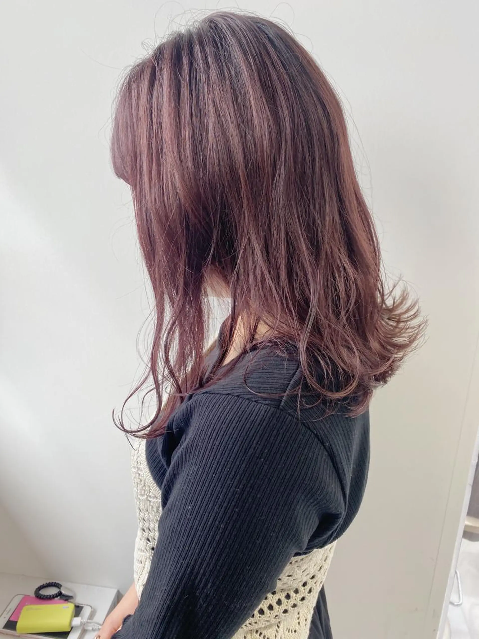 ミディアム カラー カット ヘアカラー 新井 広之のヘアスタイル