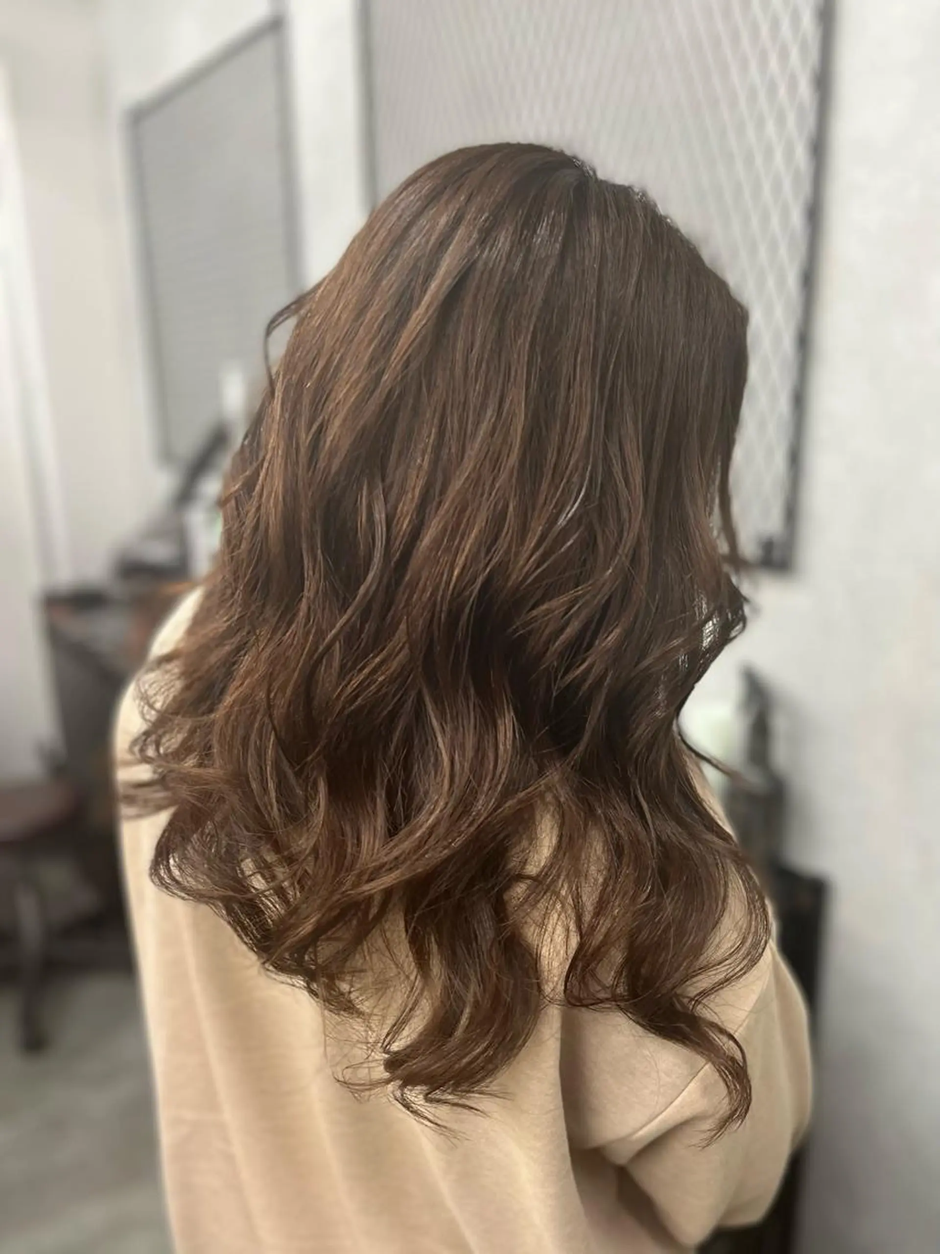 ロング 川畑 花菜のヘアスタイル
