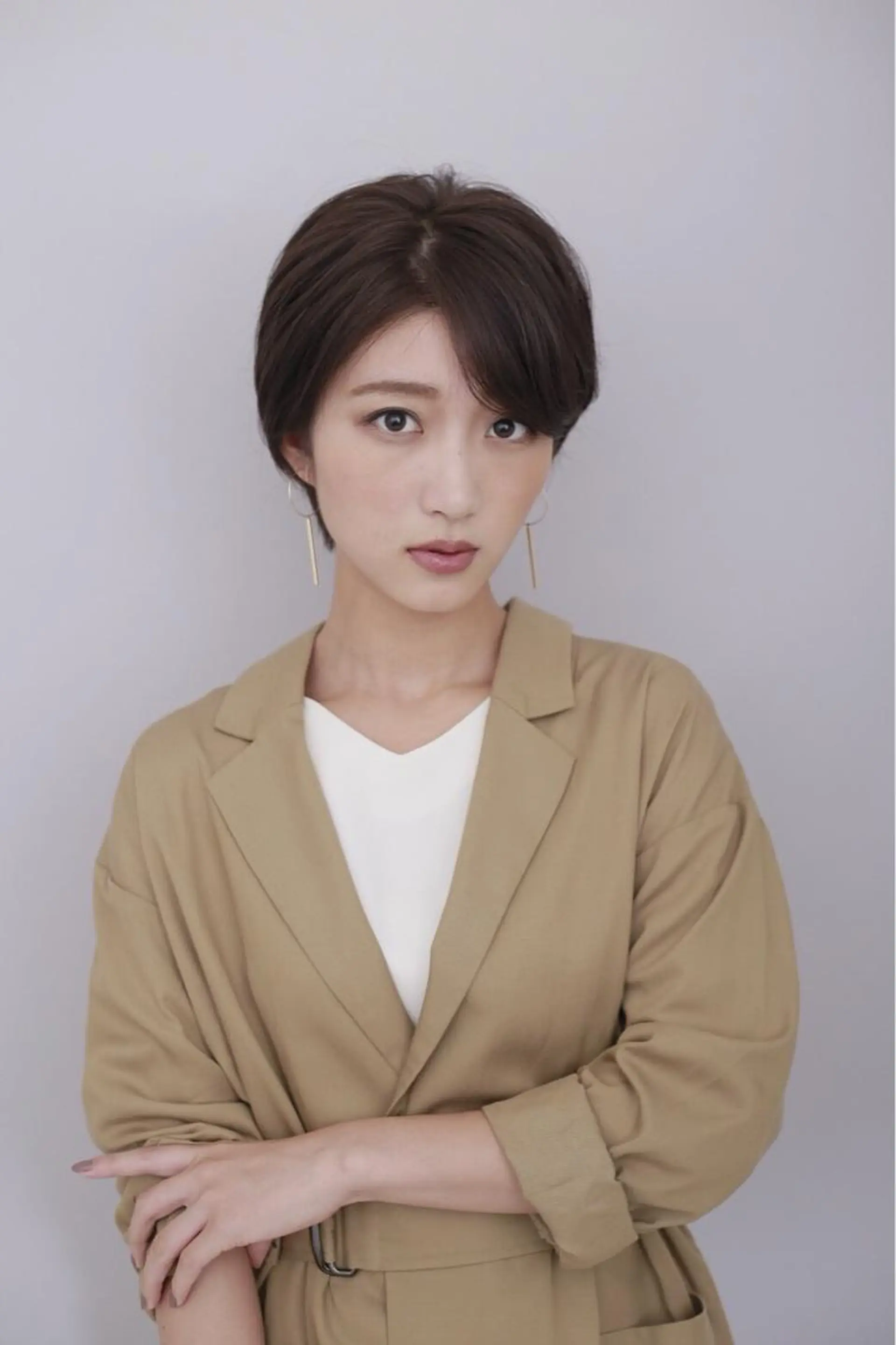 ショート パーマ 佐川 友里のヘアスタイル