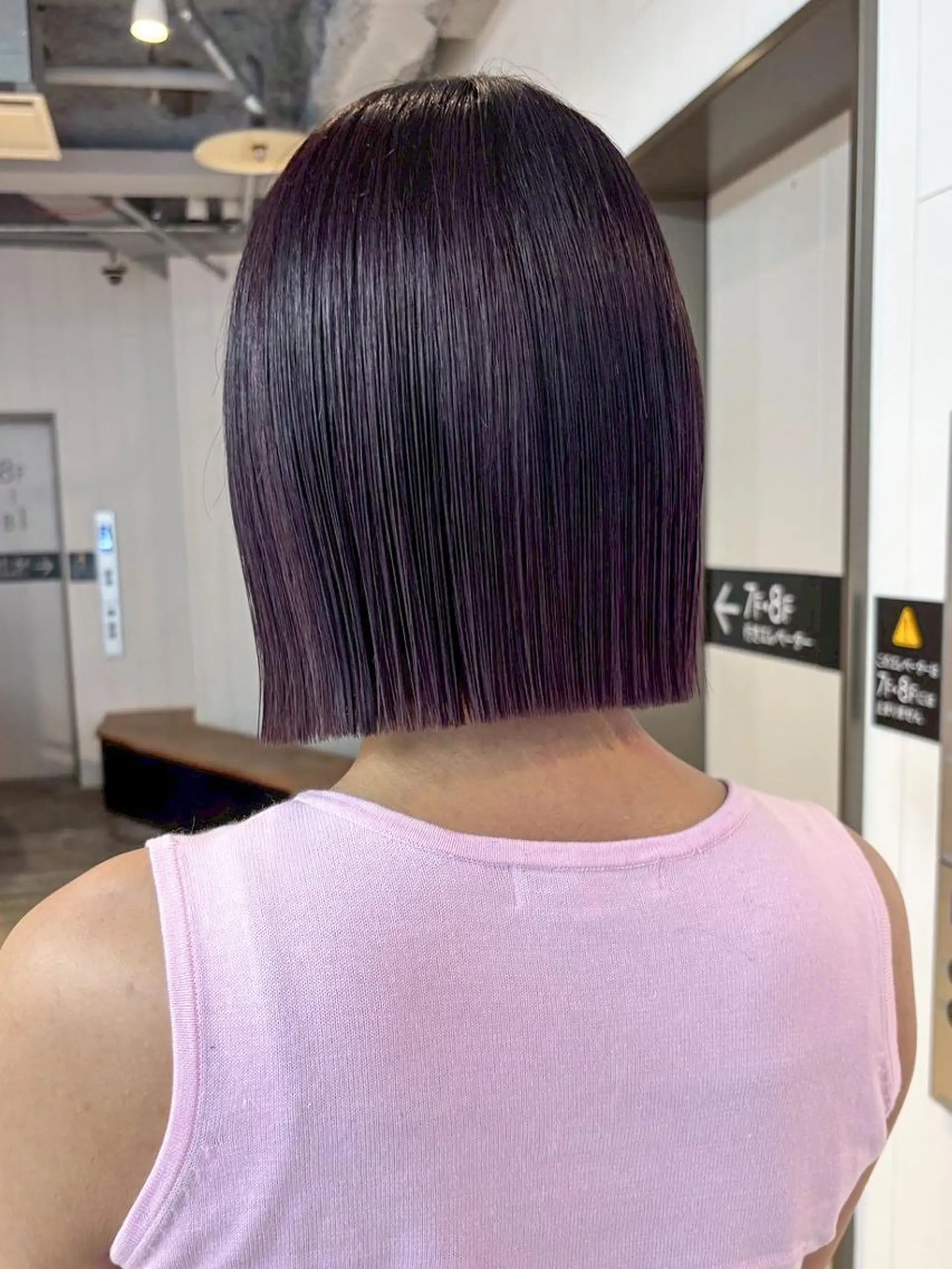 ミディアム カラー ボブ 韓国風ヘア カット ヘアカラー トリートメント ITbyALBUM 下北沢店のヘアスタイル