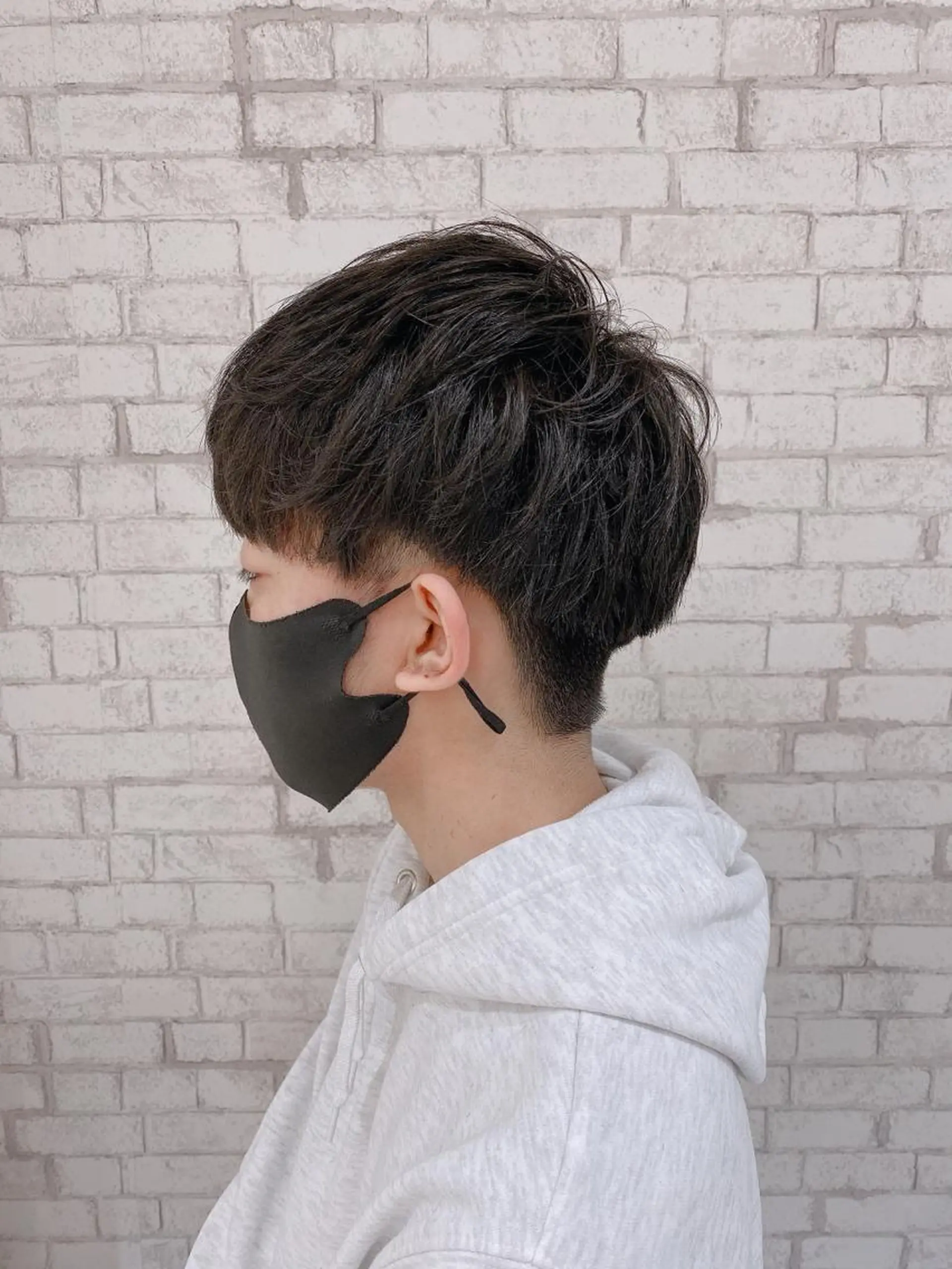 ショート ヘアアレンジ メンズ カット ブリーチなし艶カラー 東家のヘアスタイル