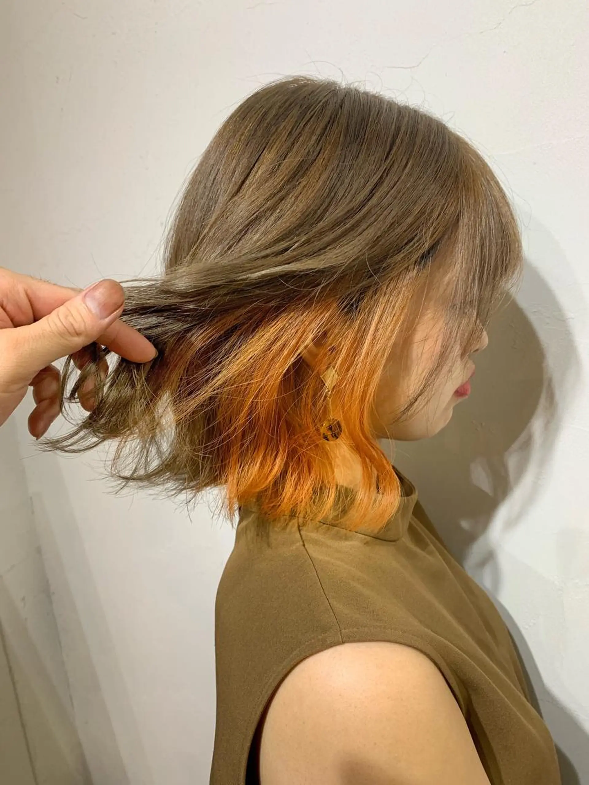 ショート カラー オレンジ カット ヘアカラー トリートメント shanti   平岸店所属・柾本 寛貴のヘアスタイル