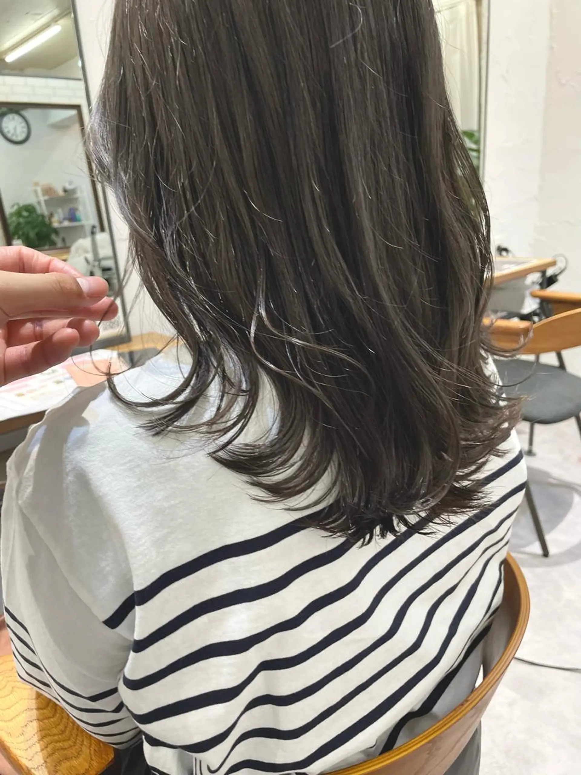 ミディアム ヘアカラー 細山田 りゅうせいのヘアスタイル