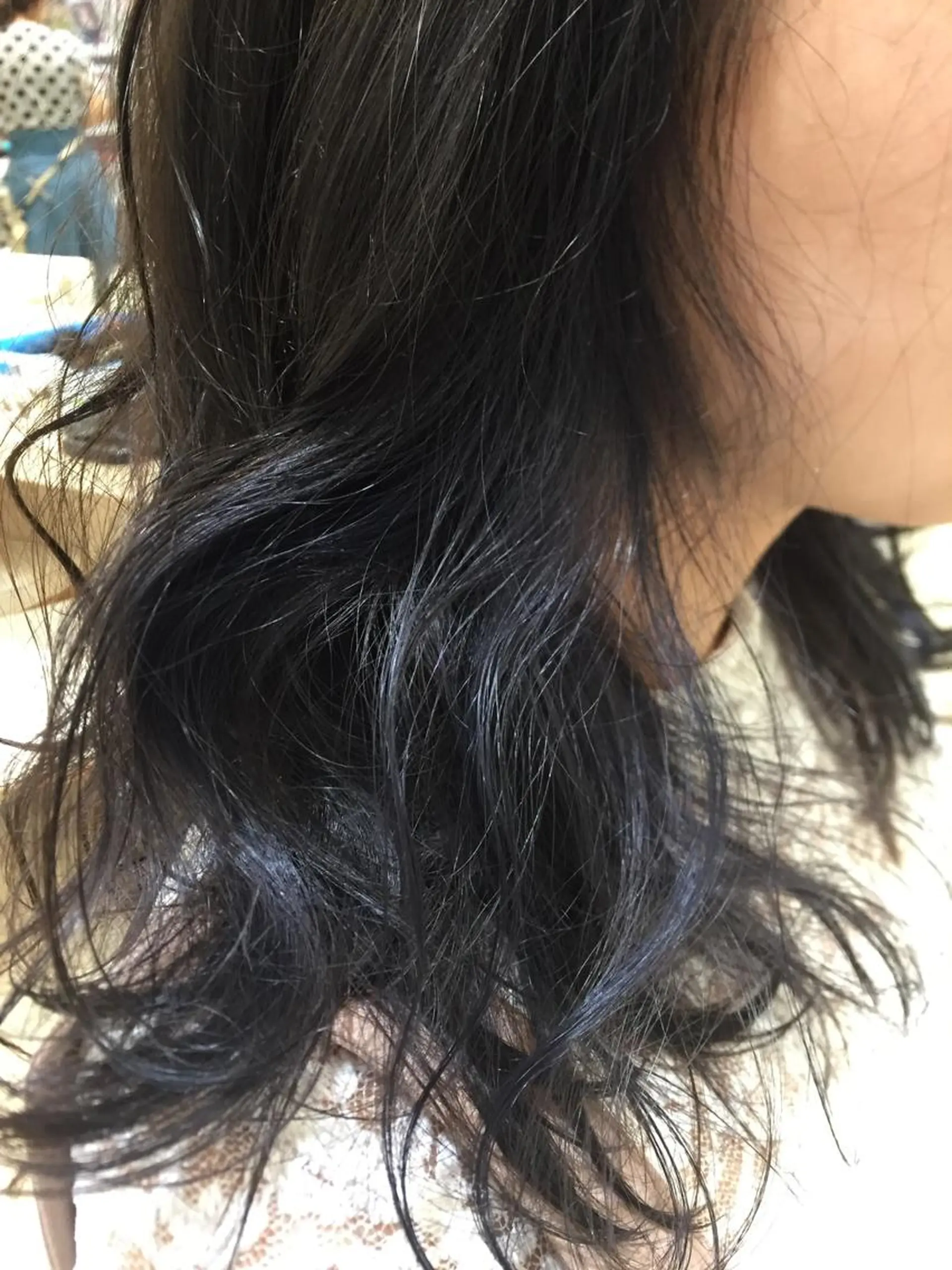 ミディアム カラー ブルーカラー インナーカラー ヘアカラー 堀井 猛史のヘアスタイル