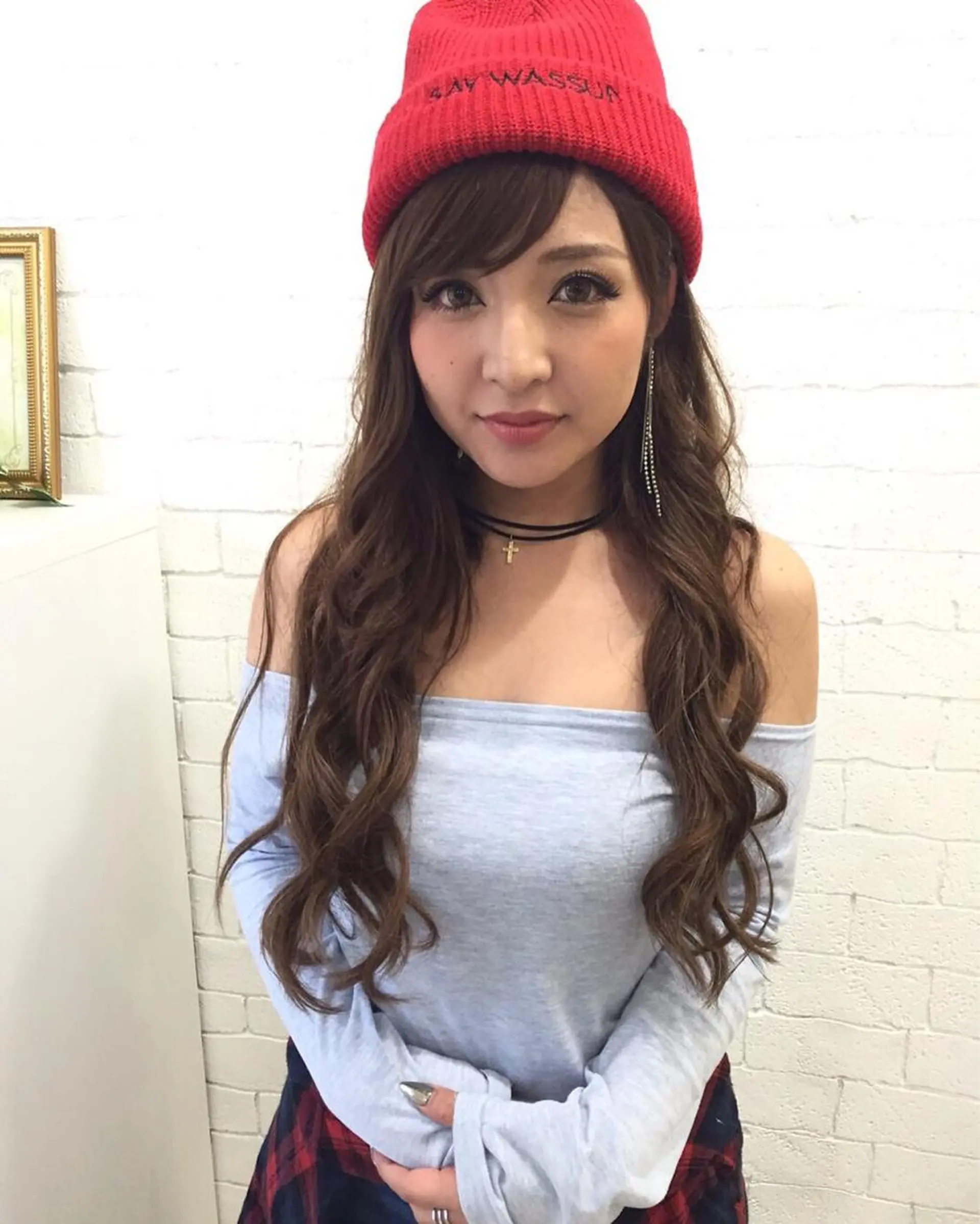 ロング カラー ヘアアレンジ 編み込みエクステ エクステ GLOSS 心斎橋 山上のヘアスタイル