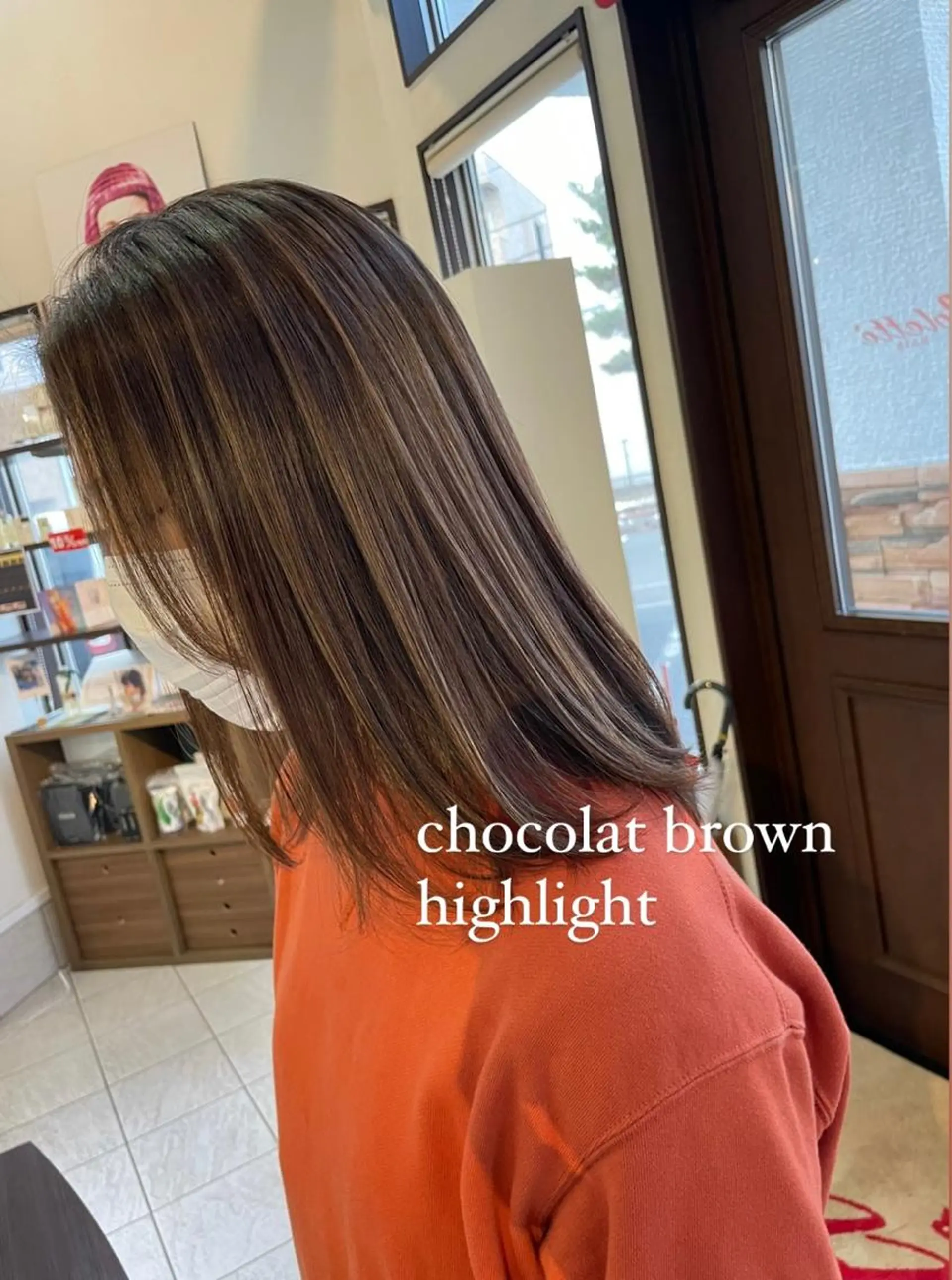 セミロング カラー コレットヘアー 田中アヤノのヘアスタイル