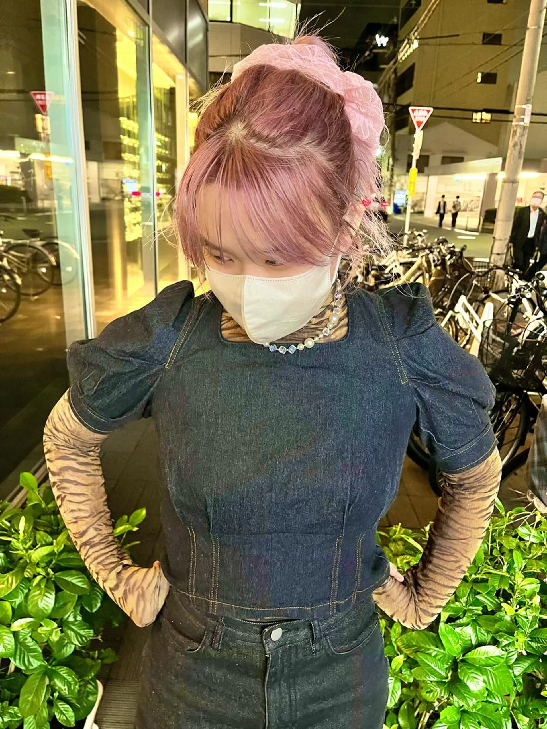 セミロング カラー ブリーチ ケアブリーチ 透明感カラー ダブルカラー ハイトーンカラー ヘアカラー ショート/パーマ/ カラー/FUKOのヘアスタイル