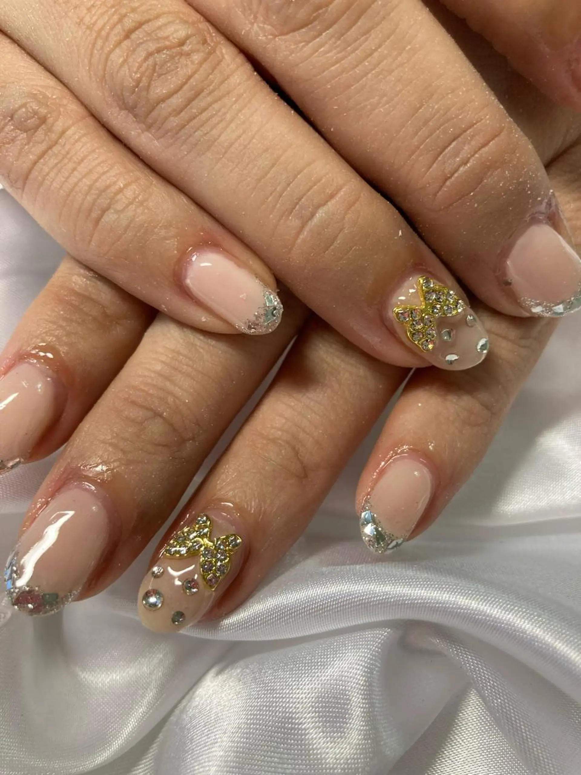 ネイル フレンチネイル ガラスフレンチ ハンドネイル フットネイル NailSalon Beniceのネイルデザイン