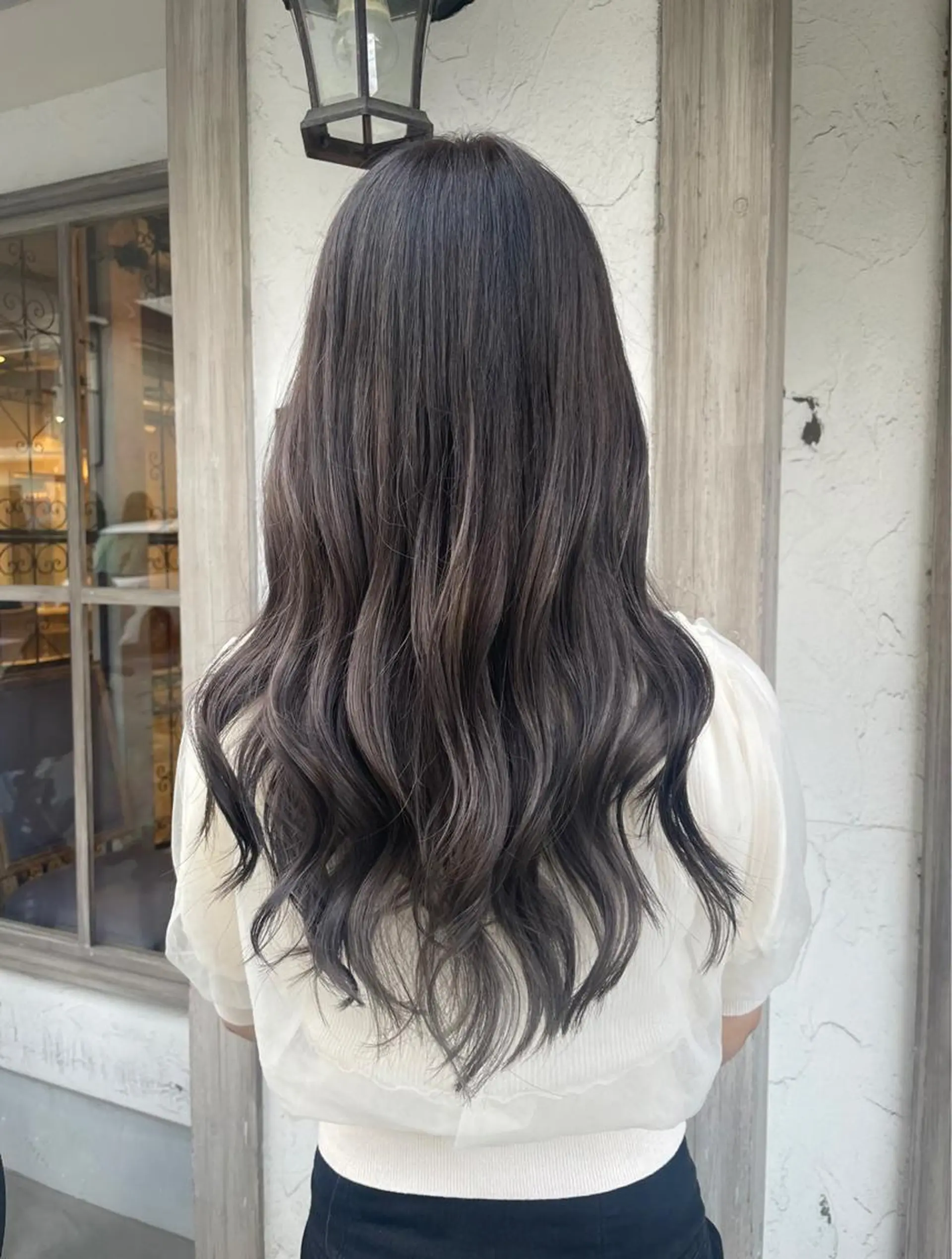 セミロング カラー パーマ ヘアアレンジ キッズ ハイライトカラー オレンジ ハイライト ヘアカラー トリートメント 韓国♡ハイライト ♡YURIのヘアスタイル