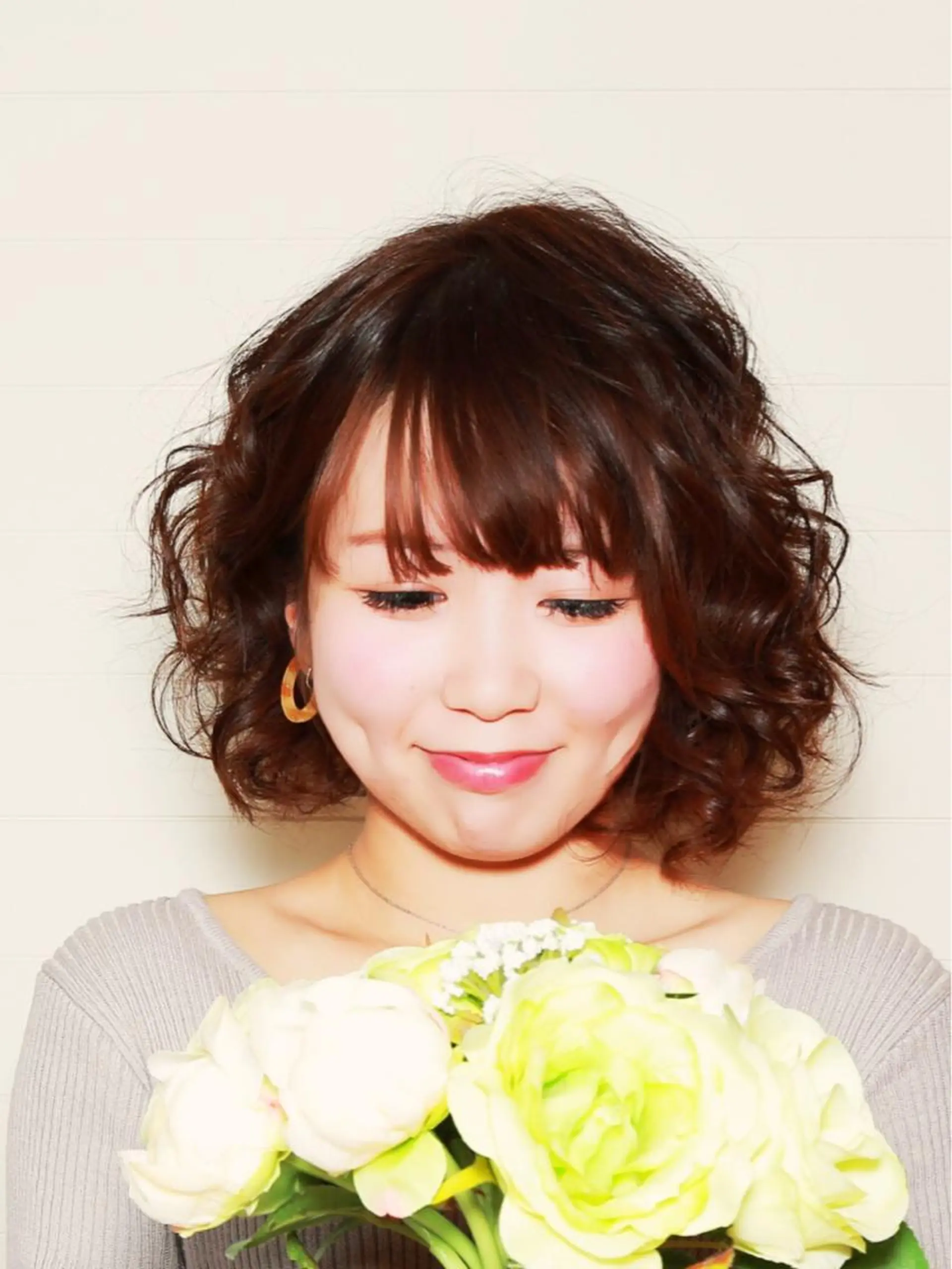 ショート ミディアム セミロング ロング パーマ ヘアアレンジ ミディアムパーマ セミロングパーマ BOBシークレット じょうじ⭐️のヘアスタイル