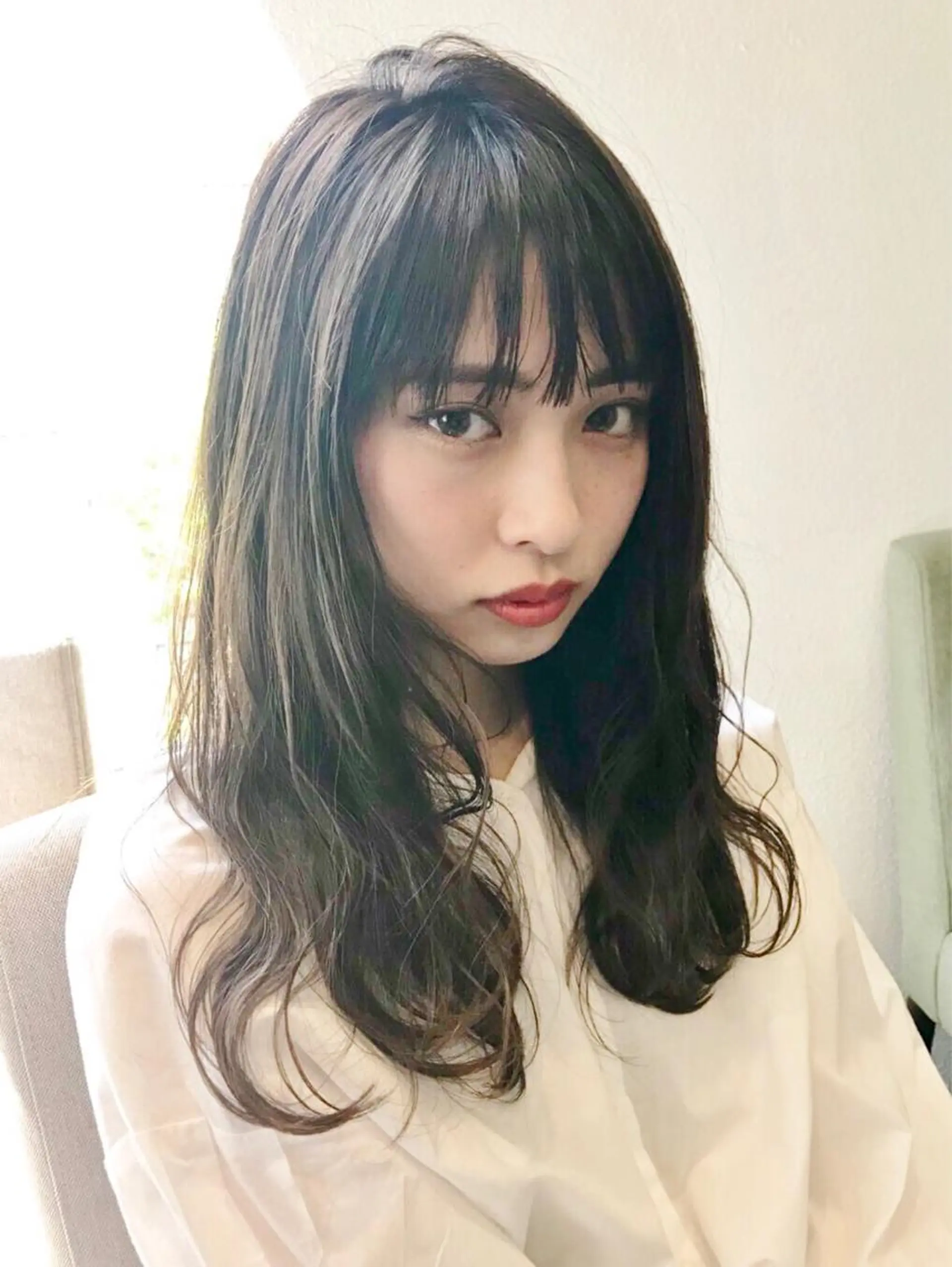 ミディアム カラー ヘアアレンジ カット ヘアカラー トリートメント GiseL天神カラー 髪質改善/ブリーチのヘアスタイル