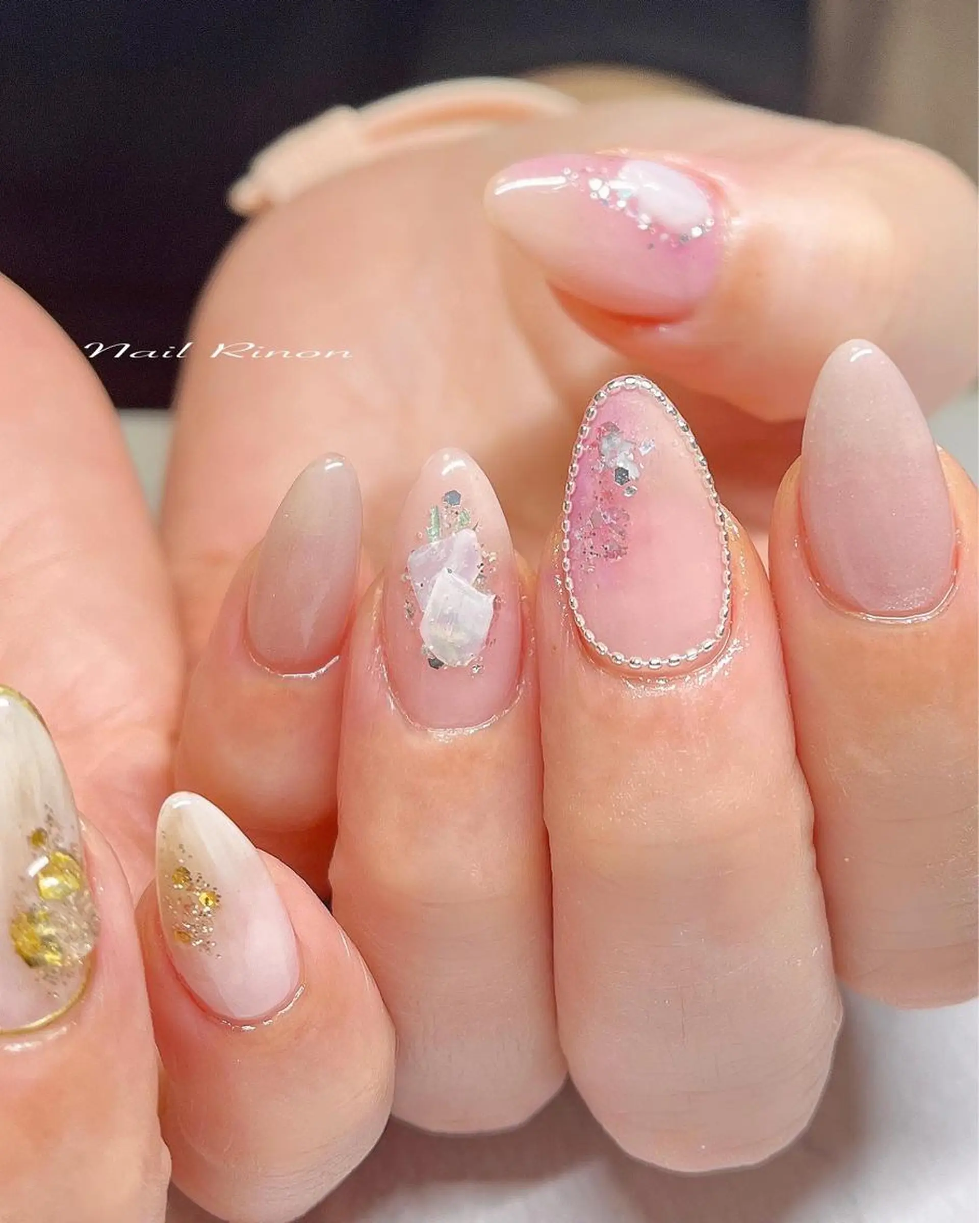 ネイル ニュアンスネイル ハンドネイル Nail Rinonのネイルデザイン