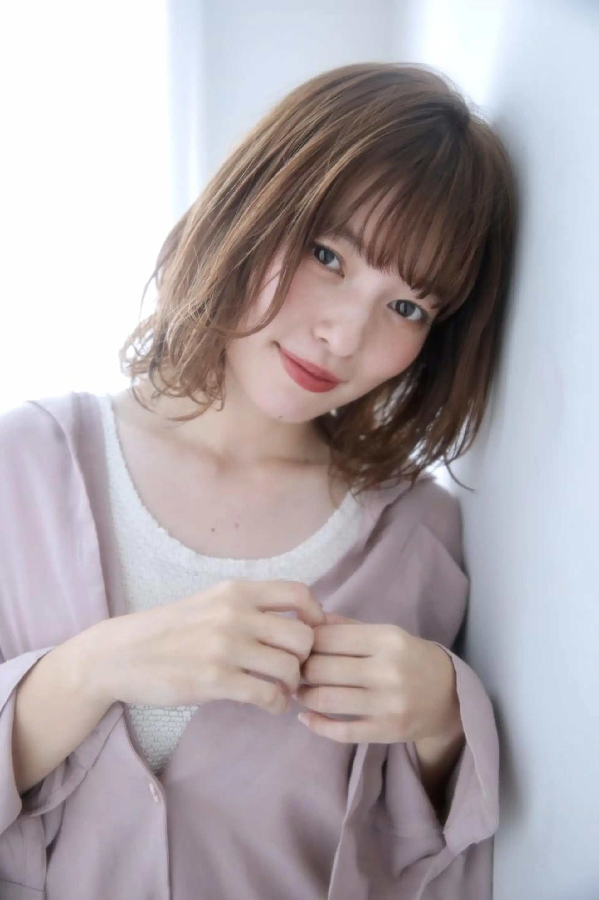 ミディアム カラー レイヤーカット✂️ 横浜No1♡下鳥翔子のヘアスタイル
