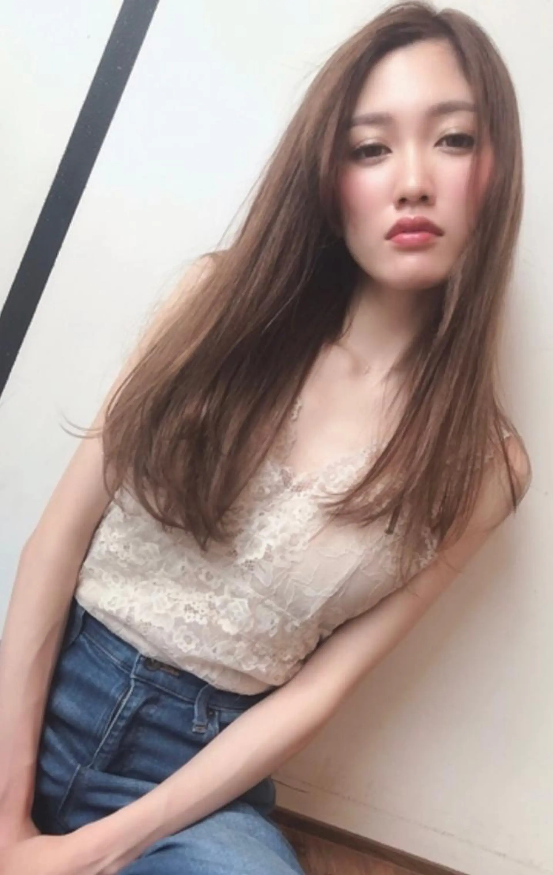 セミロング カラー ショートボブ セミロングパーマ バレイヤージュ ブリーチ ケアブリーチ 猫ｯ毛さんヘア🐈 Misa【女性】のヘアスタイル