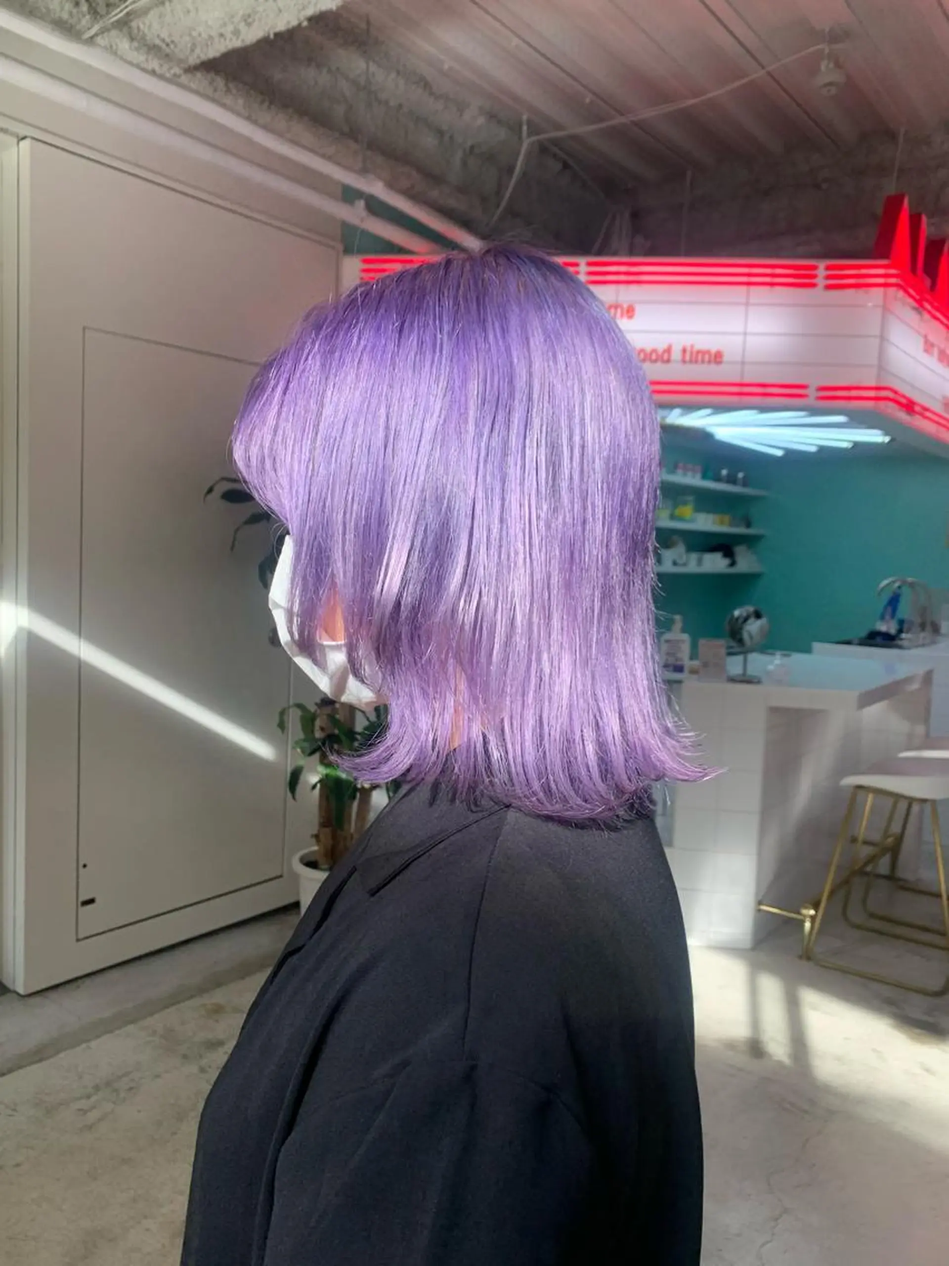 ショート カラー ヘアアレンジ 🧨ブリーチー×ボブ レイヤー💎じゅえるのヘアスタイル