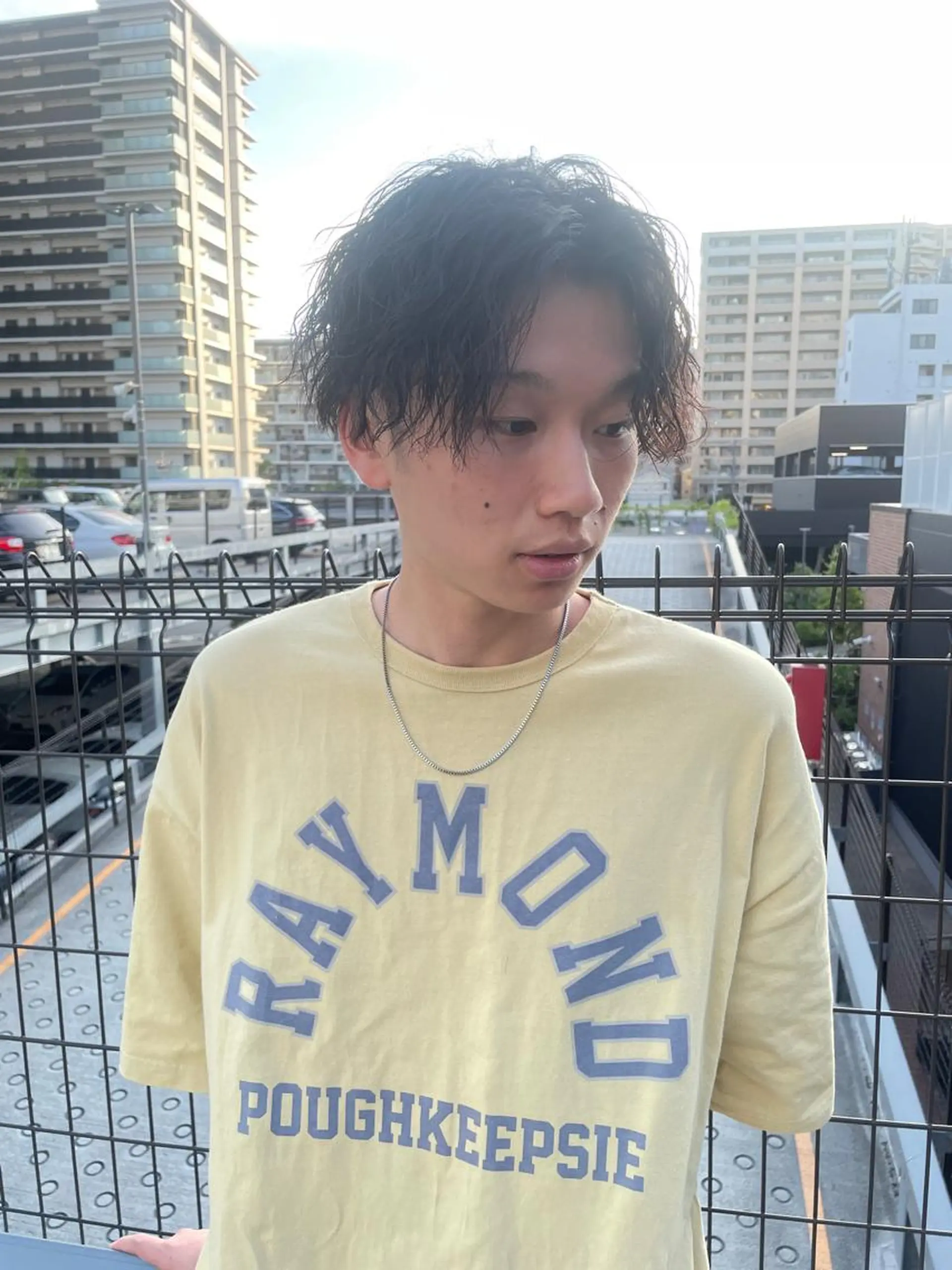 ミディアム パーマ メンズ メンズヘア特化 崎田 成人のヘアスタイル