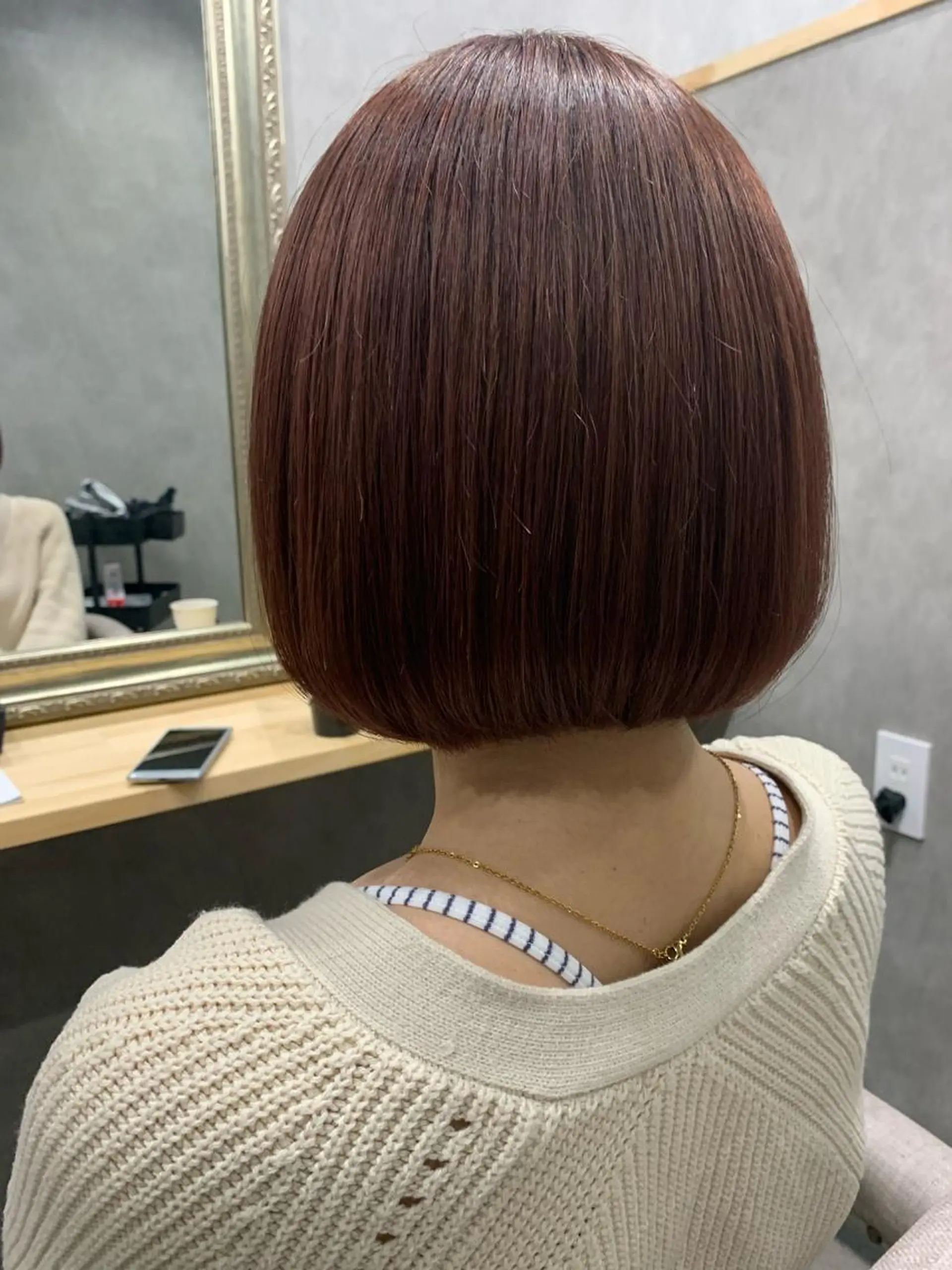 ショート カラー ブラウンカラー ピンクカラー ピンクブラウン レッドカラー ヘアカラー ゆきな 5月から復帰のヘアスタイル