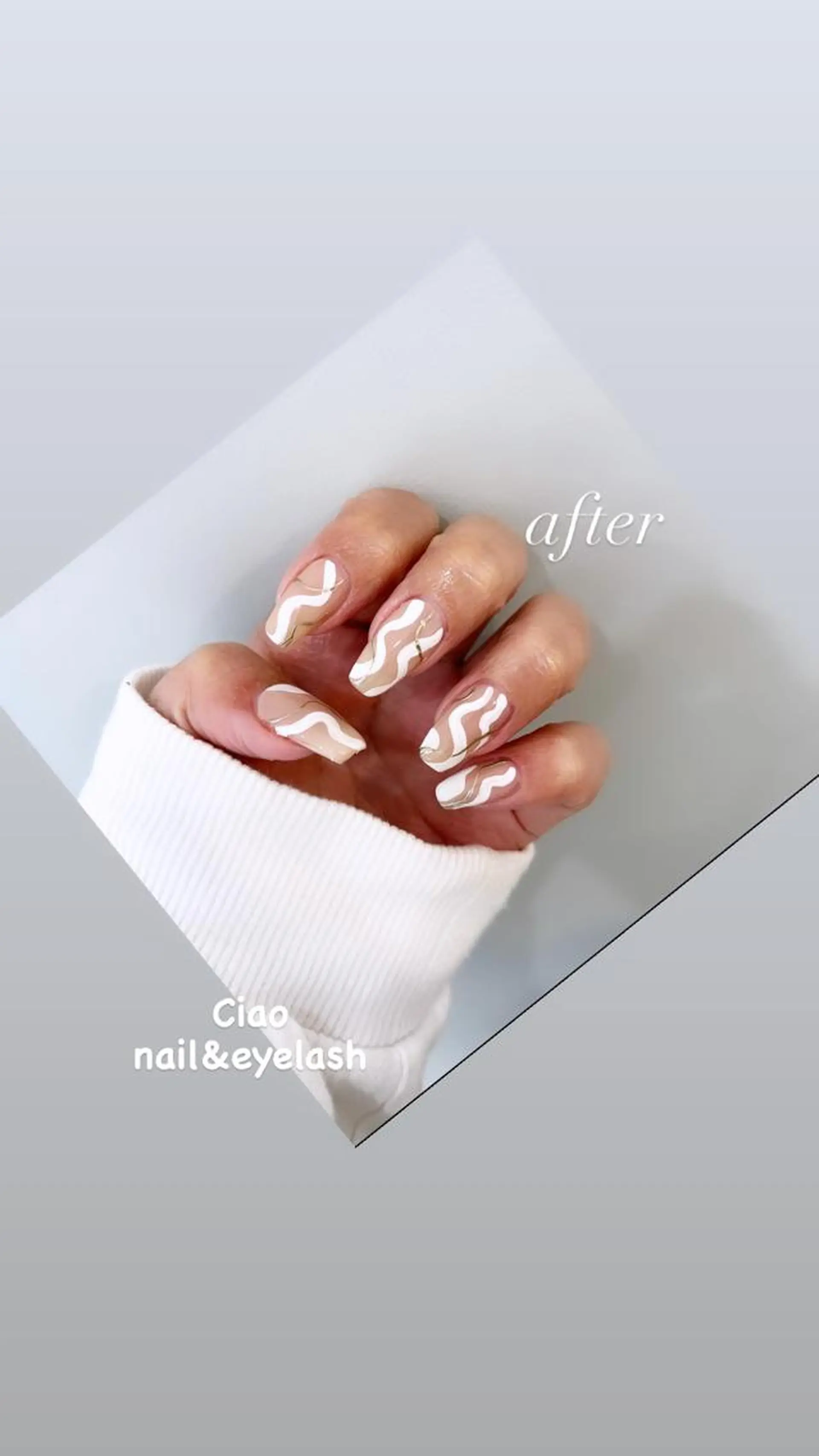 ネイル アートネイル ジェルネイル ニュアンスネイル 冬ネイル #Amin nail salonのネイルデザイン