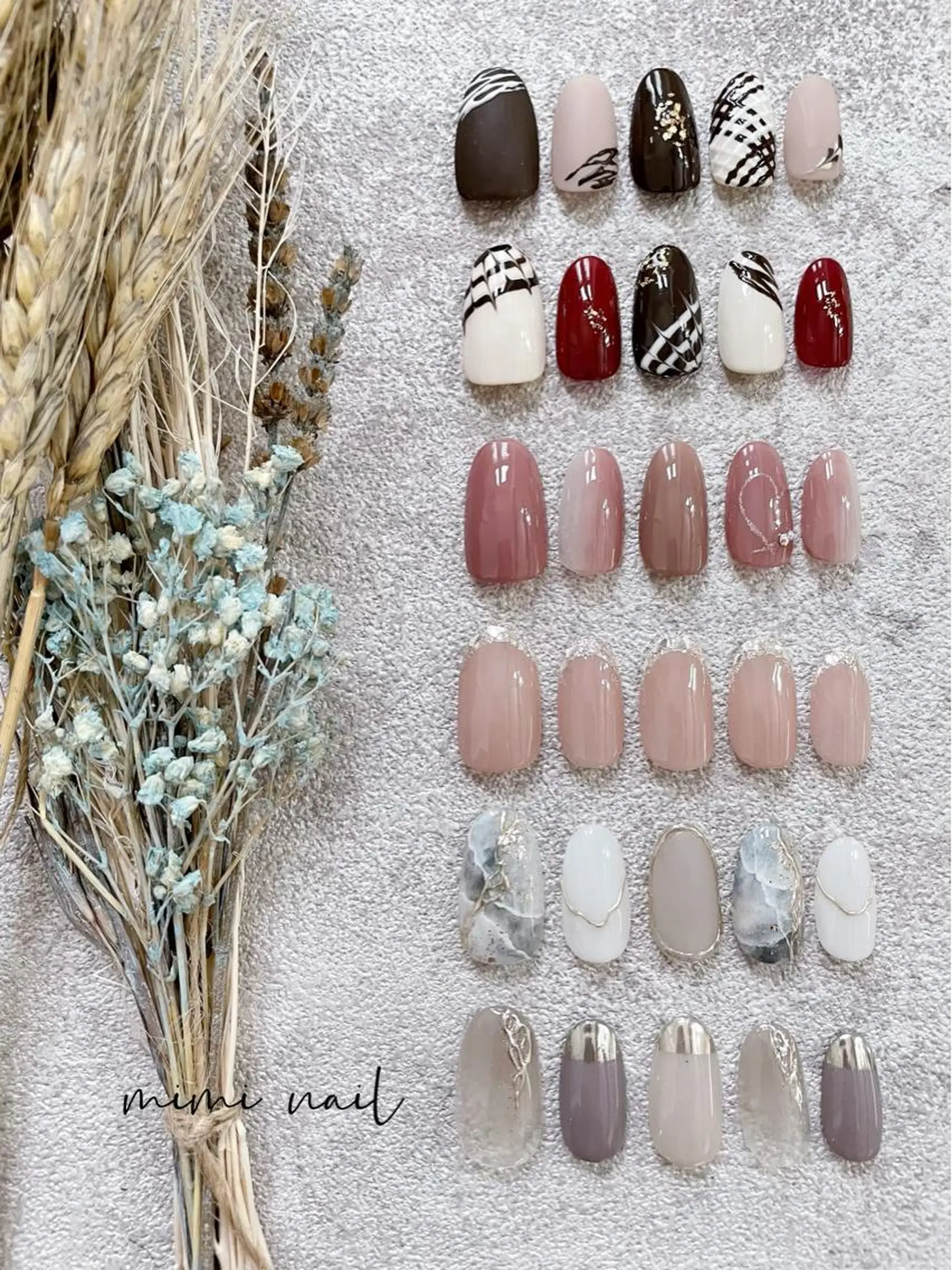 ネイル バレンタイン ハンドネイル mimi nailのネイルデザイン