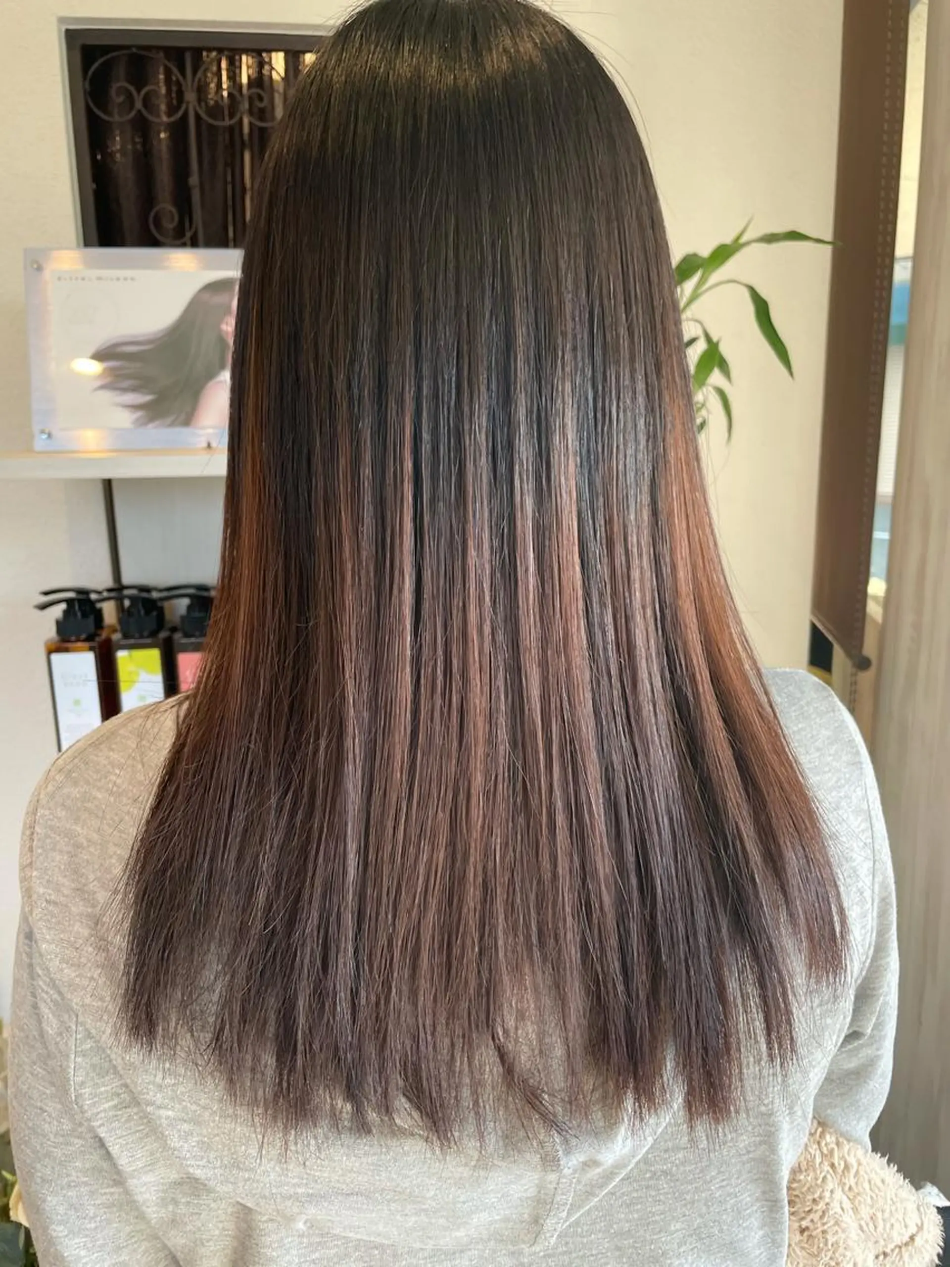 パーマ カット 縮毛矯正 谷口ゆめ/縮毛矯正/ 大人女子/眉ワックスのヘアスタイル