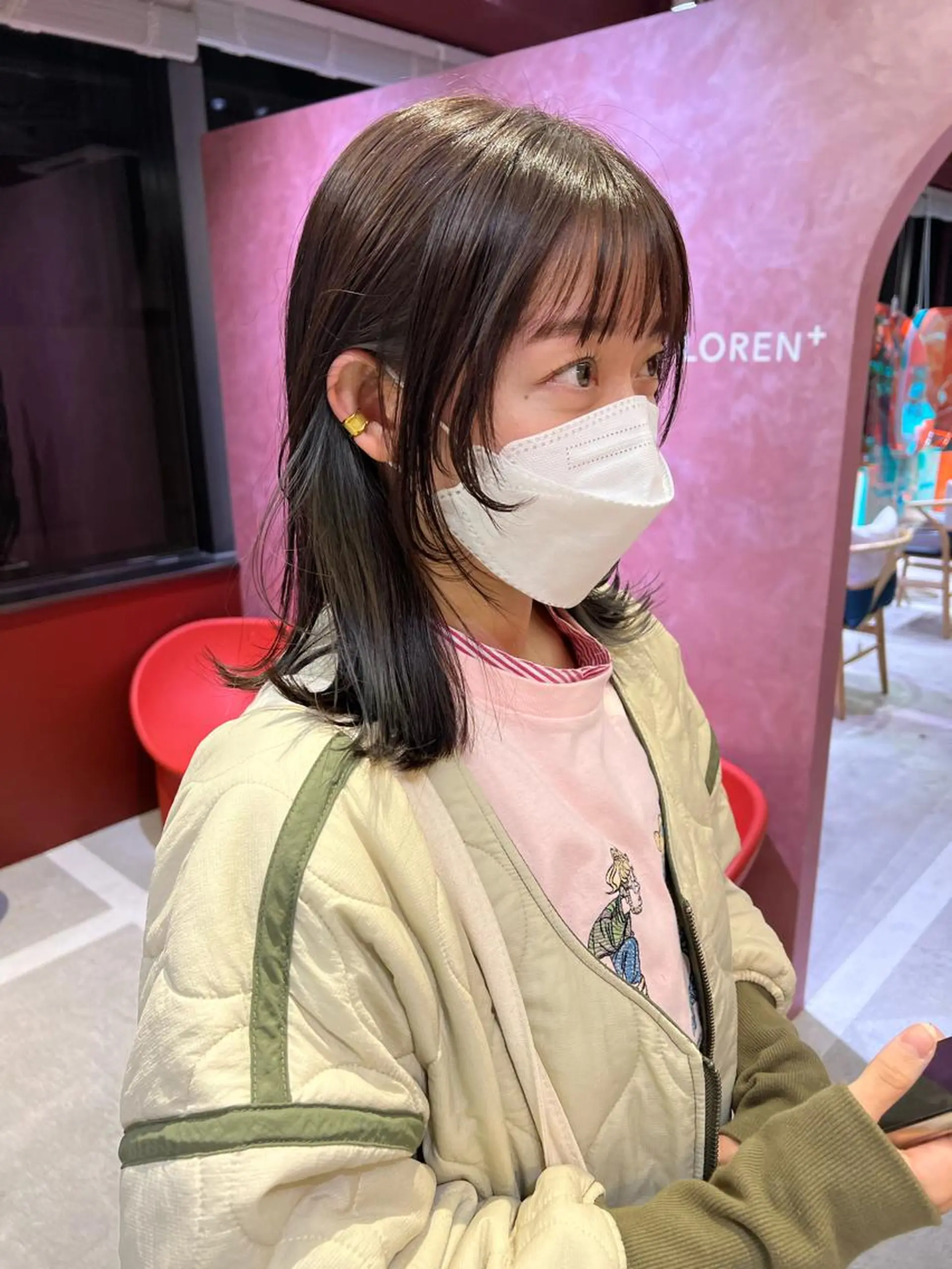 セミロング 柔らかいカラー🎀 rinaのヘアスタイル